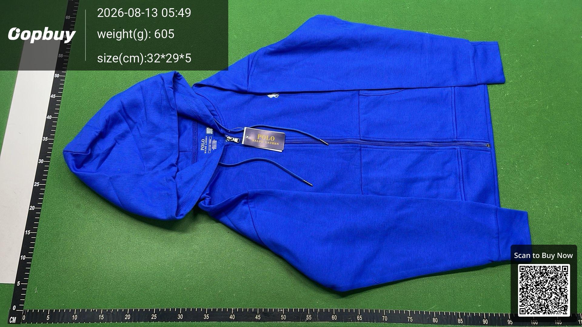 Foto QC 2 de Polo Ralph Lauren Sweater Waffle-Lined Hoodie Heather Grey