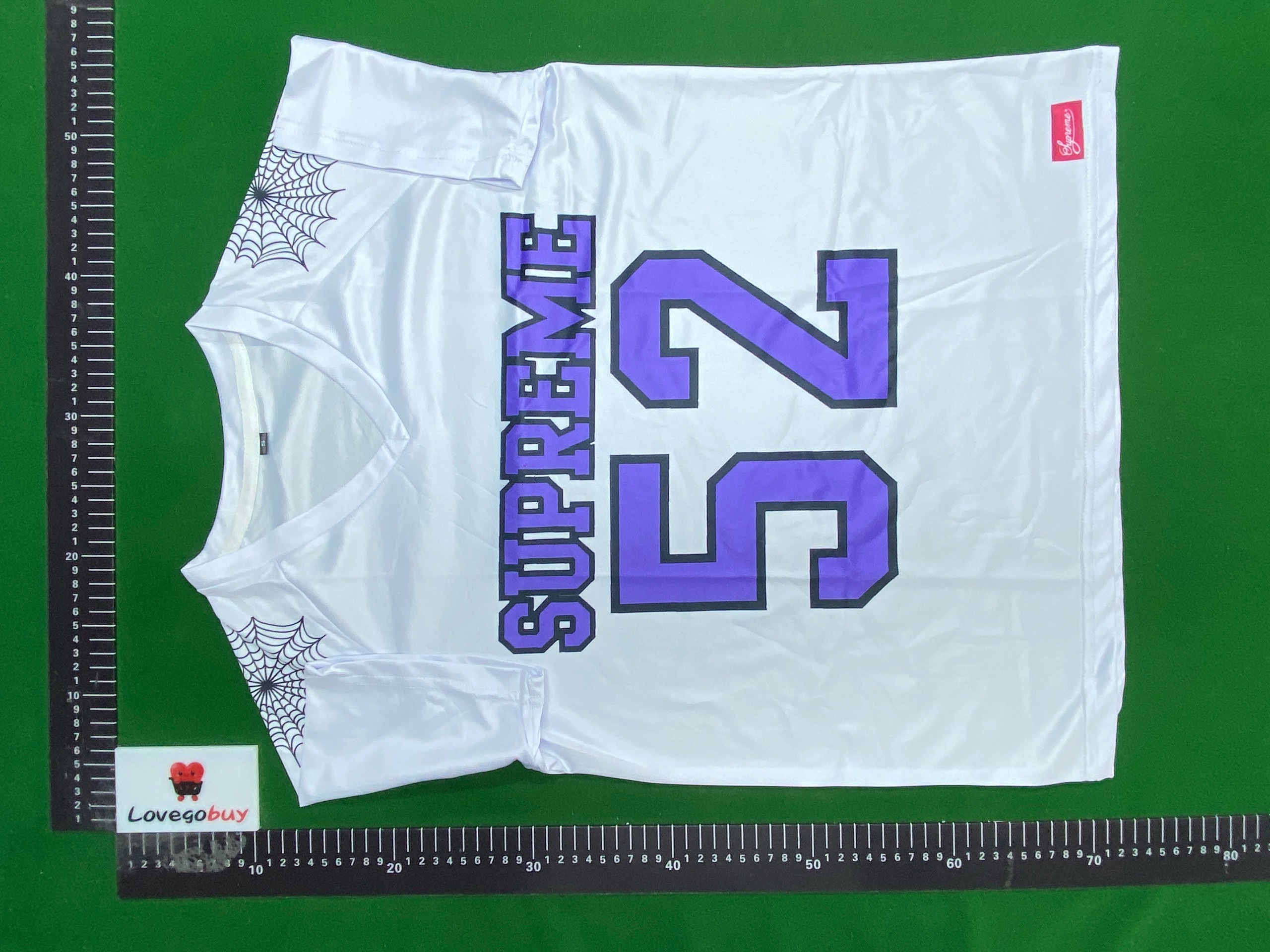 Foto QC 5 de Supreme Jersey World Famous Script Number 7 Black