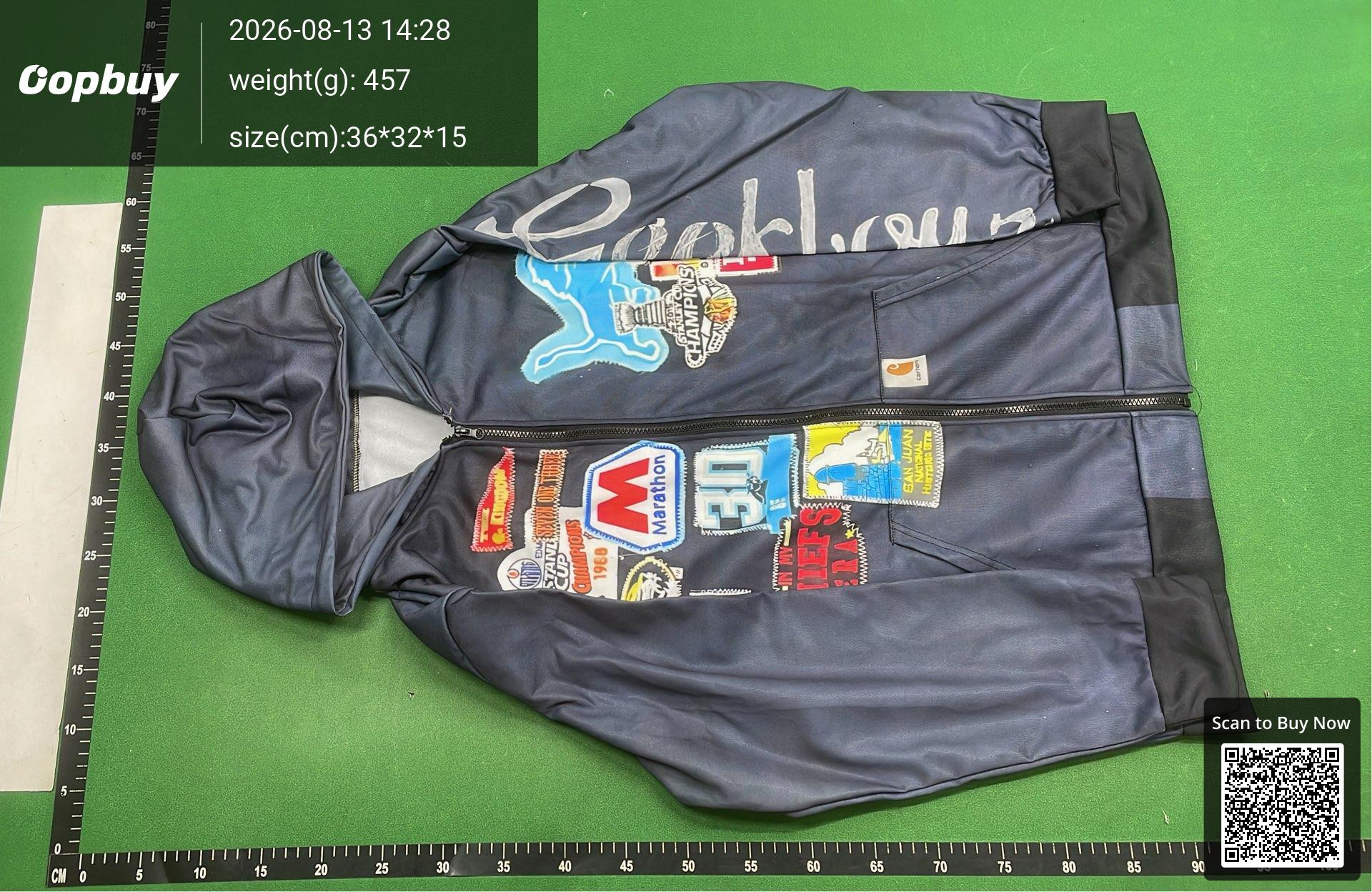 Foto QC 5 de Carhartt Marlboro Active Hooded Jacket Canvas Green
