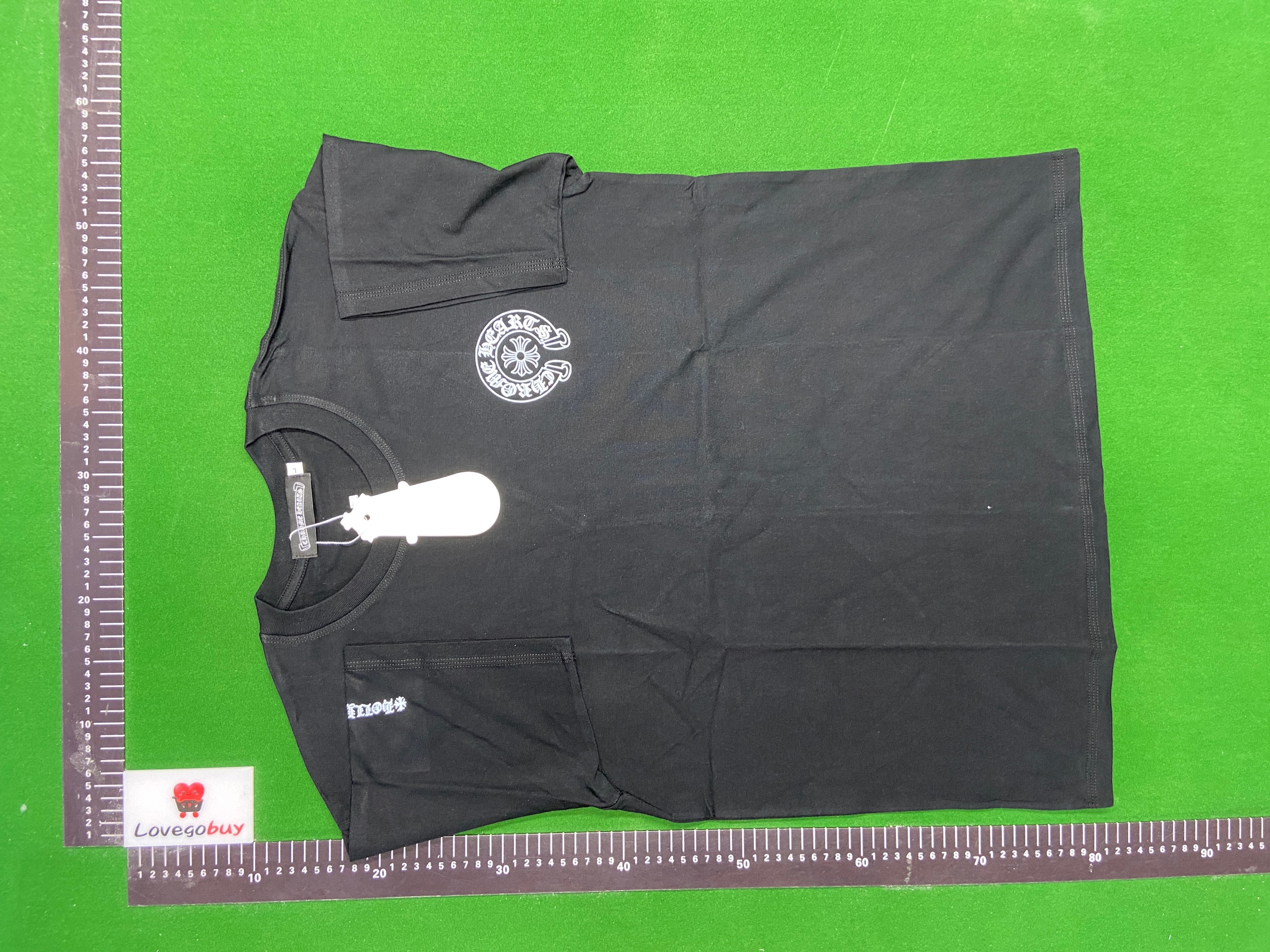 Foto QC 3 de Chrome Hearts T-shirt Multi Color Cross Cemetery White