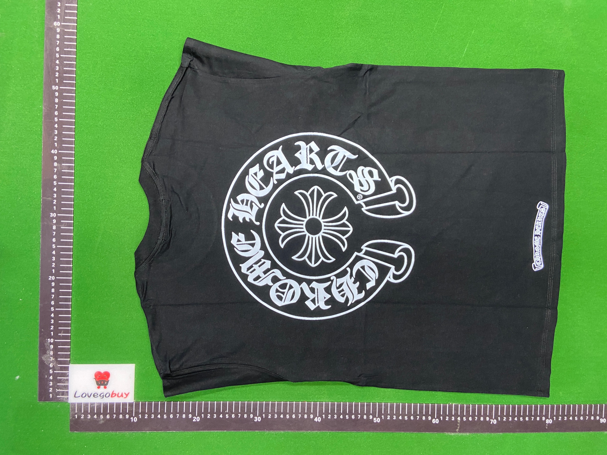 Foto QC 1 de Chrome Hearts T-shirt Multi Color Cross Cemetery White