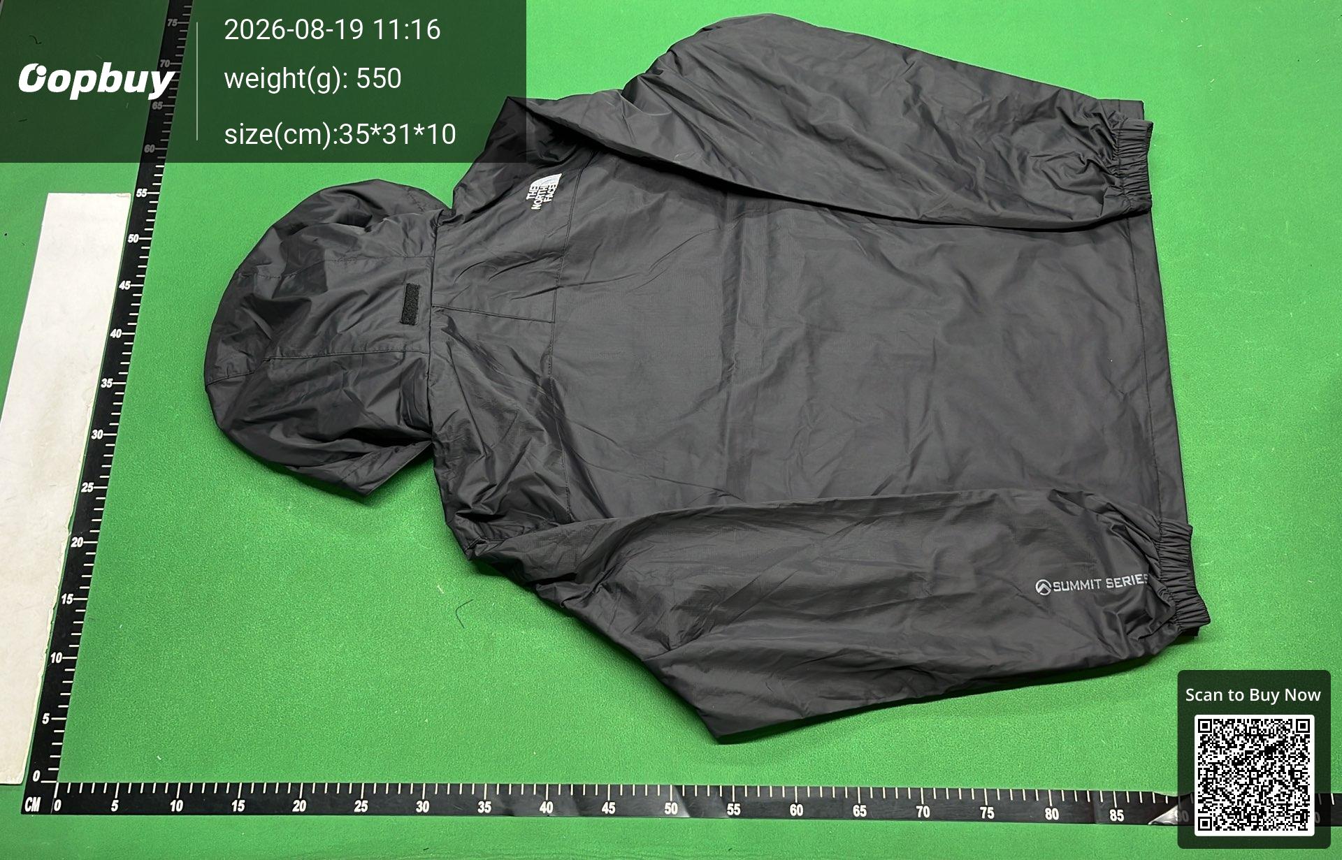 Foto QC 7 de The North Face Summit Series Windbreaker Jacket Waterproof Hooded Black