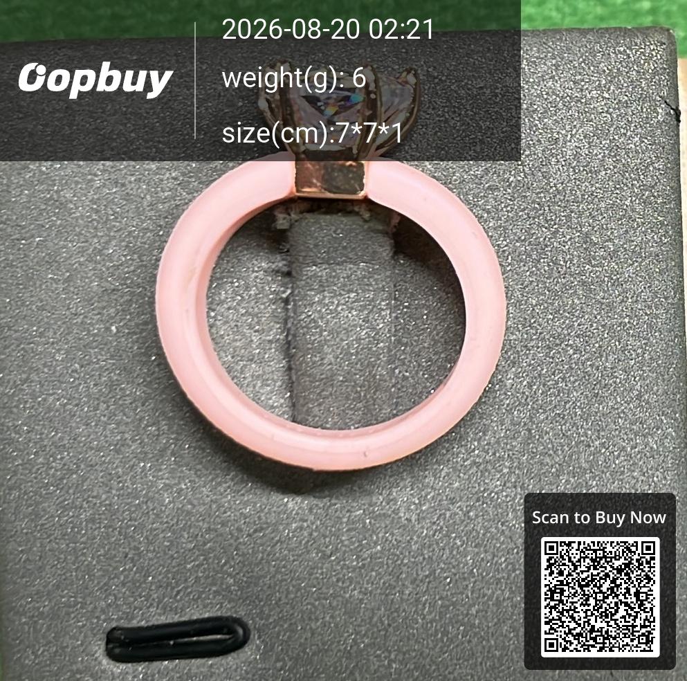 Foto QC 1 de Other Ring Silicone Zircon Pink