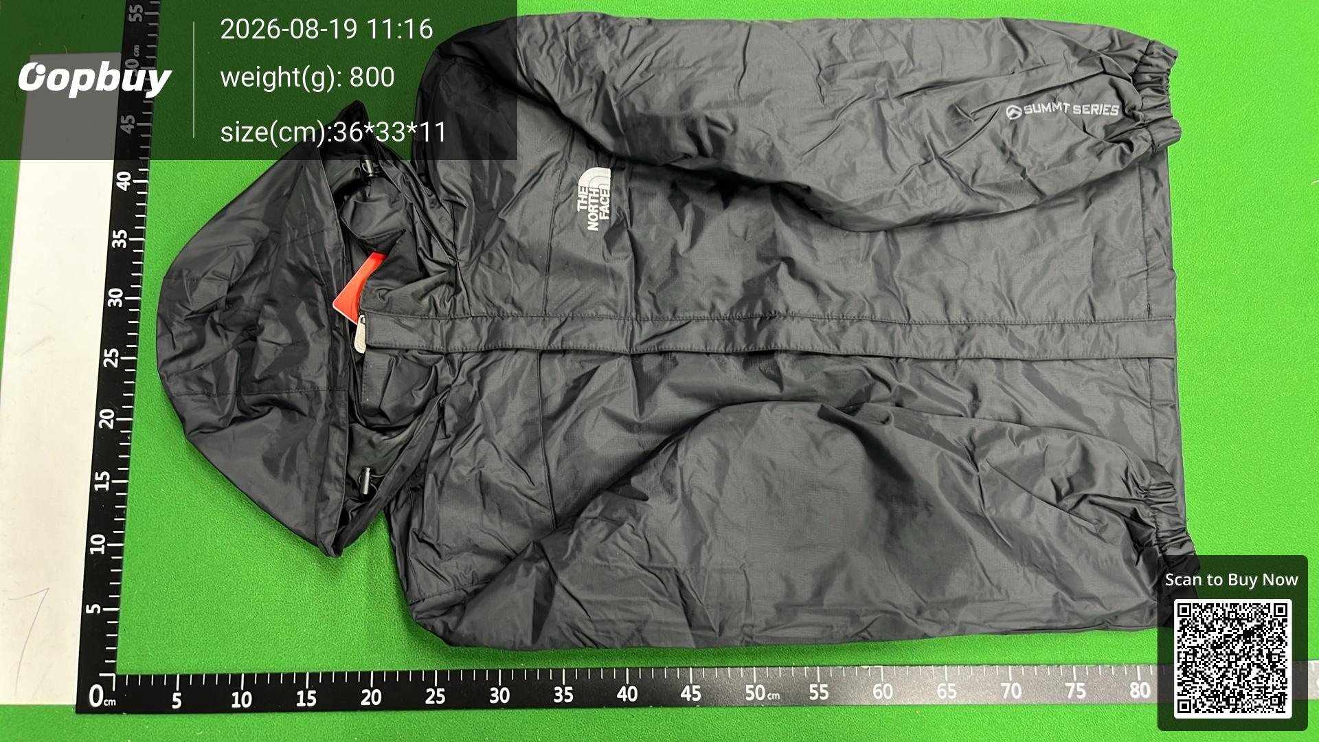 Foto QC 2 de The North Face Summit Series Windbreaker Jacket Waterproof Hooded Black