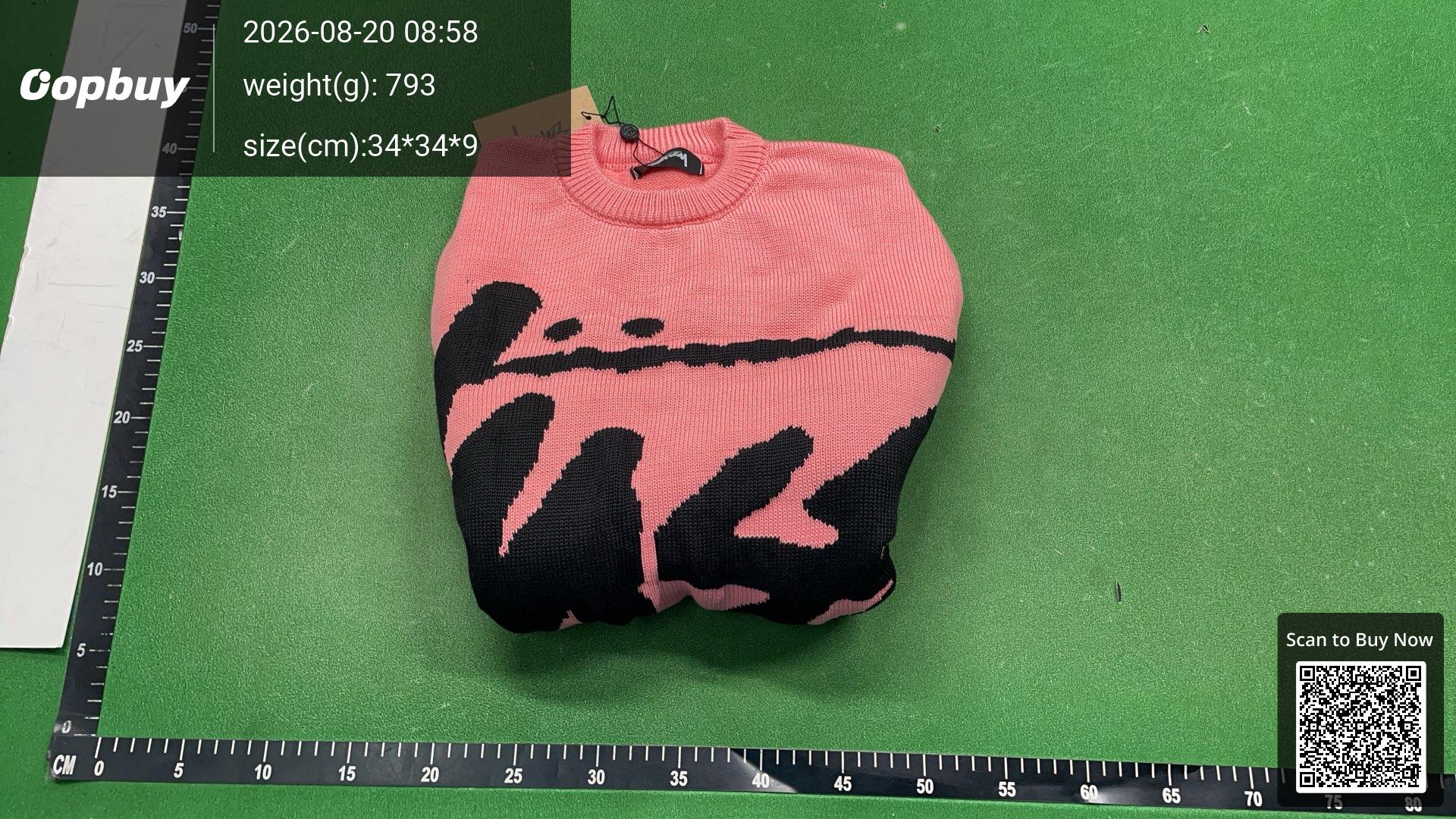 Foto QC 8 de Saint Laurent Crewneck Sweater Mohair Script Logo Black