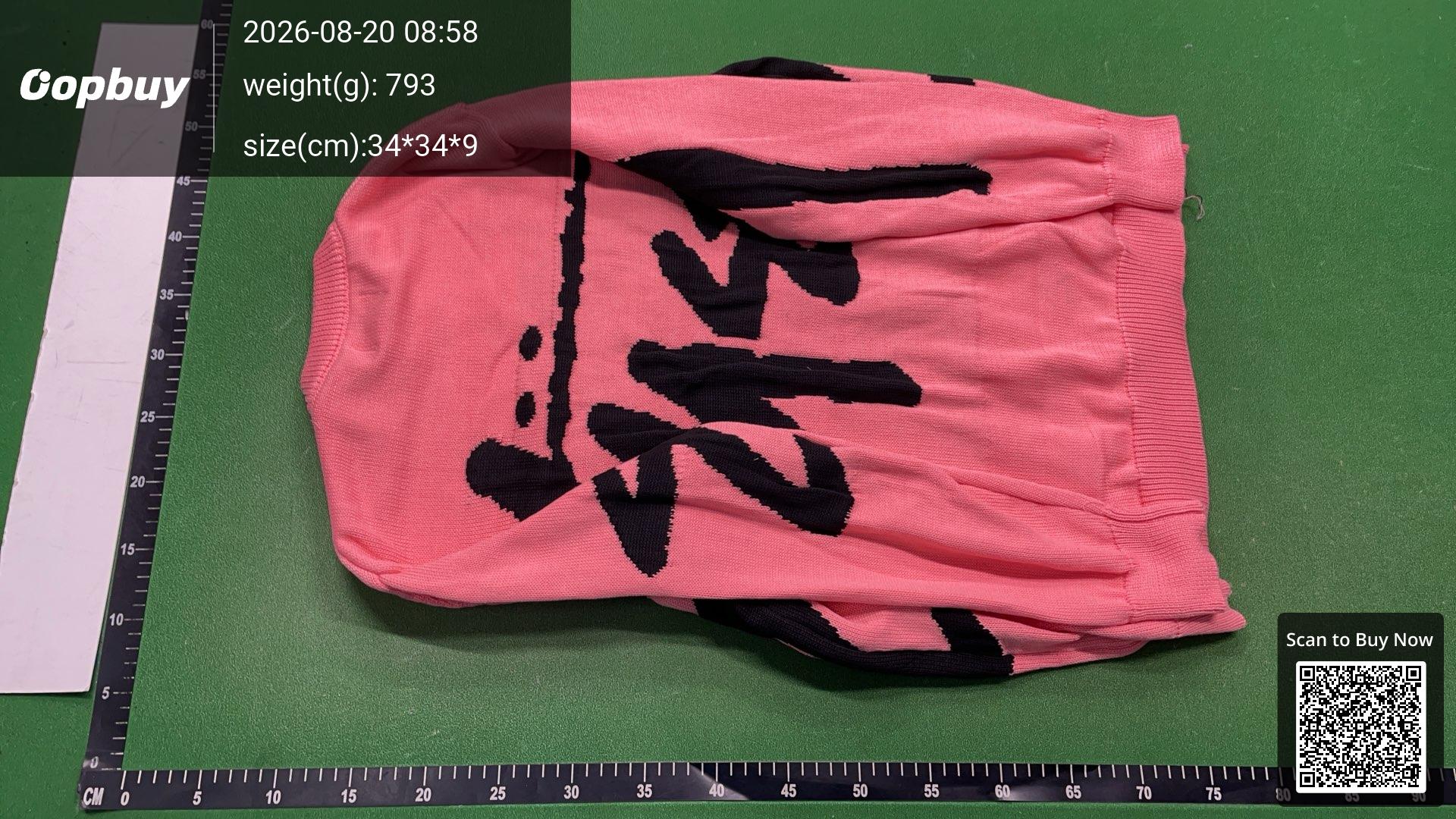 Foto QC 7 de Saint Laurent Crewneck Sweater Mohair Script Logo Black