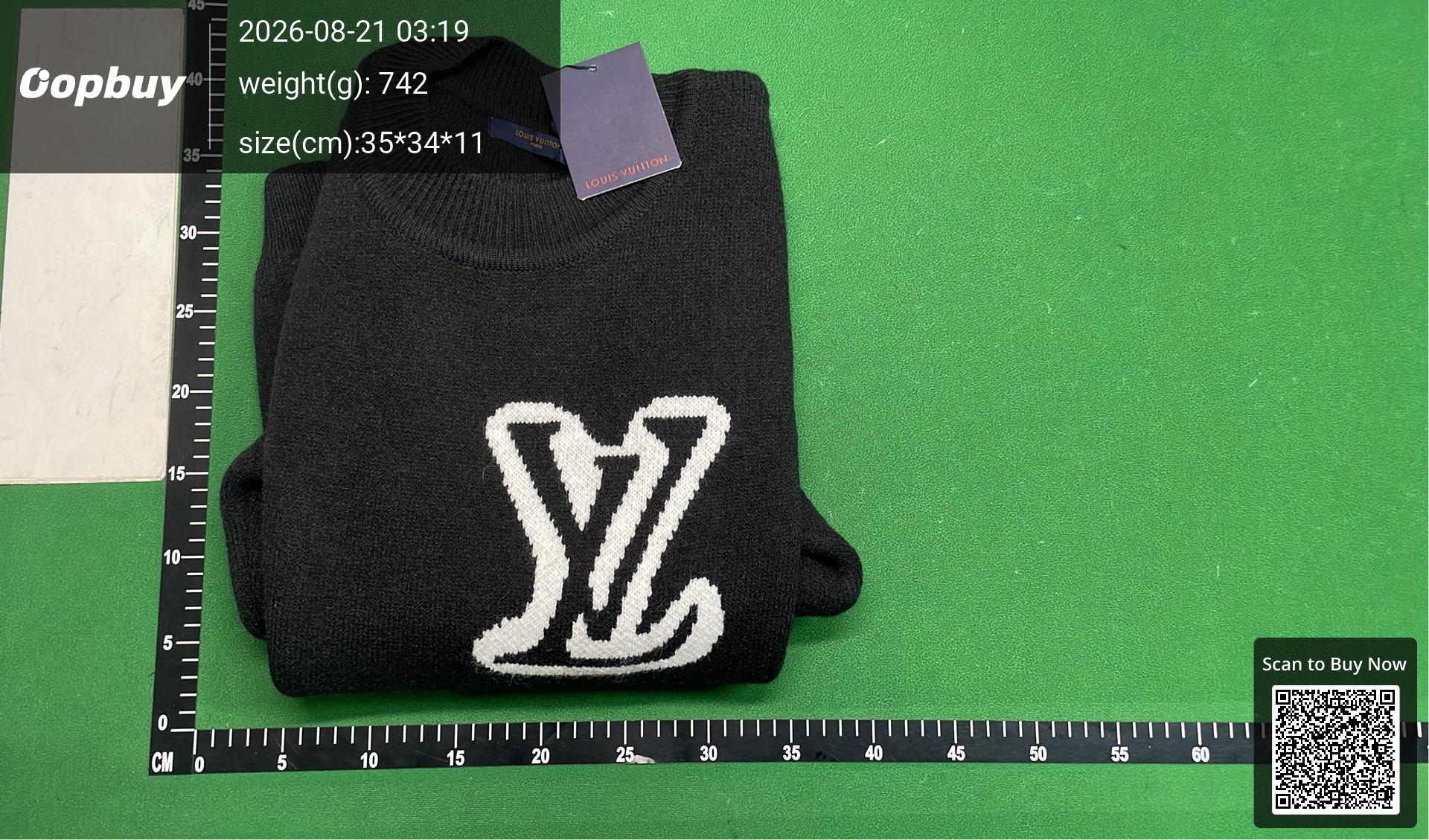 Foto QC 8 de Stussy Stock Knit Crewneck Sweater Black