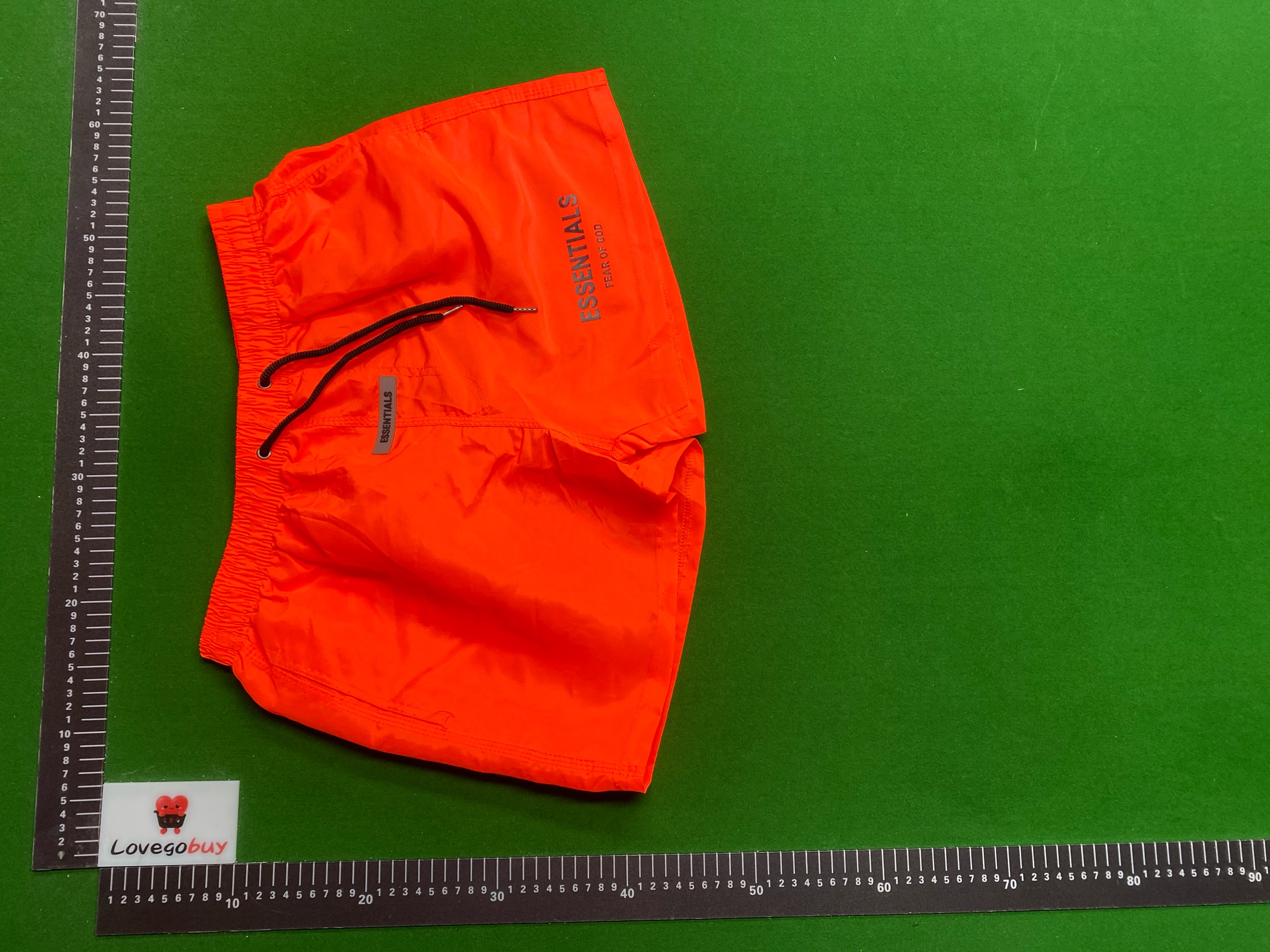 Foto QC 1 de Fear of God Essentials Board Shorts Nylon Neon Yellow