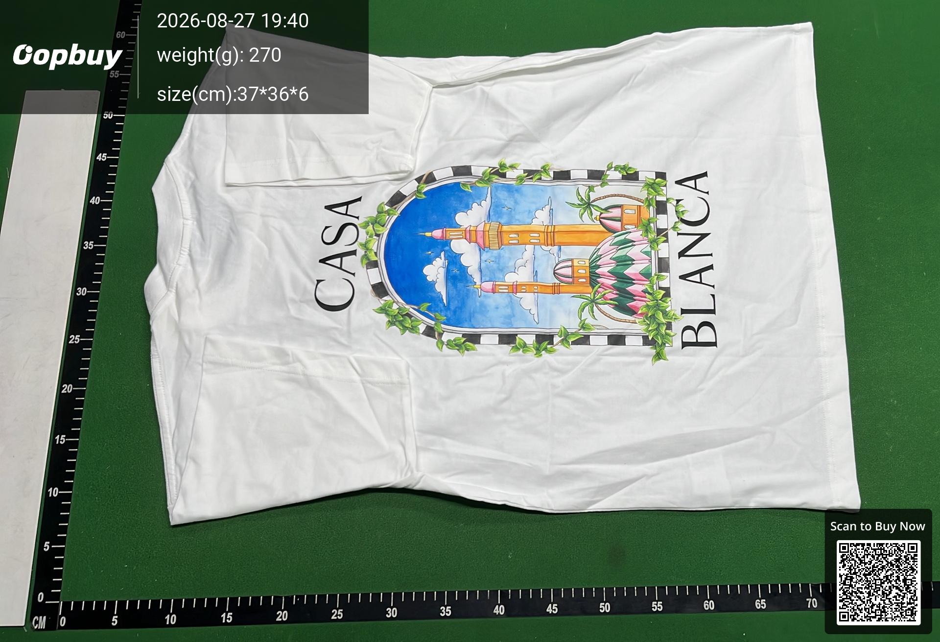 Foto QC 3 de Casablanca T-shirt Alebrije Armadillo White