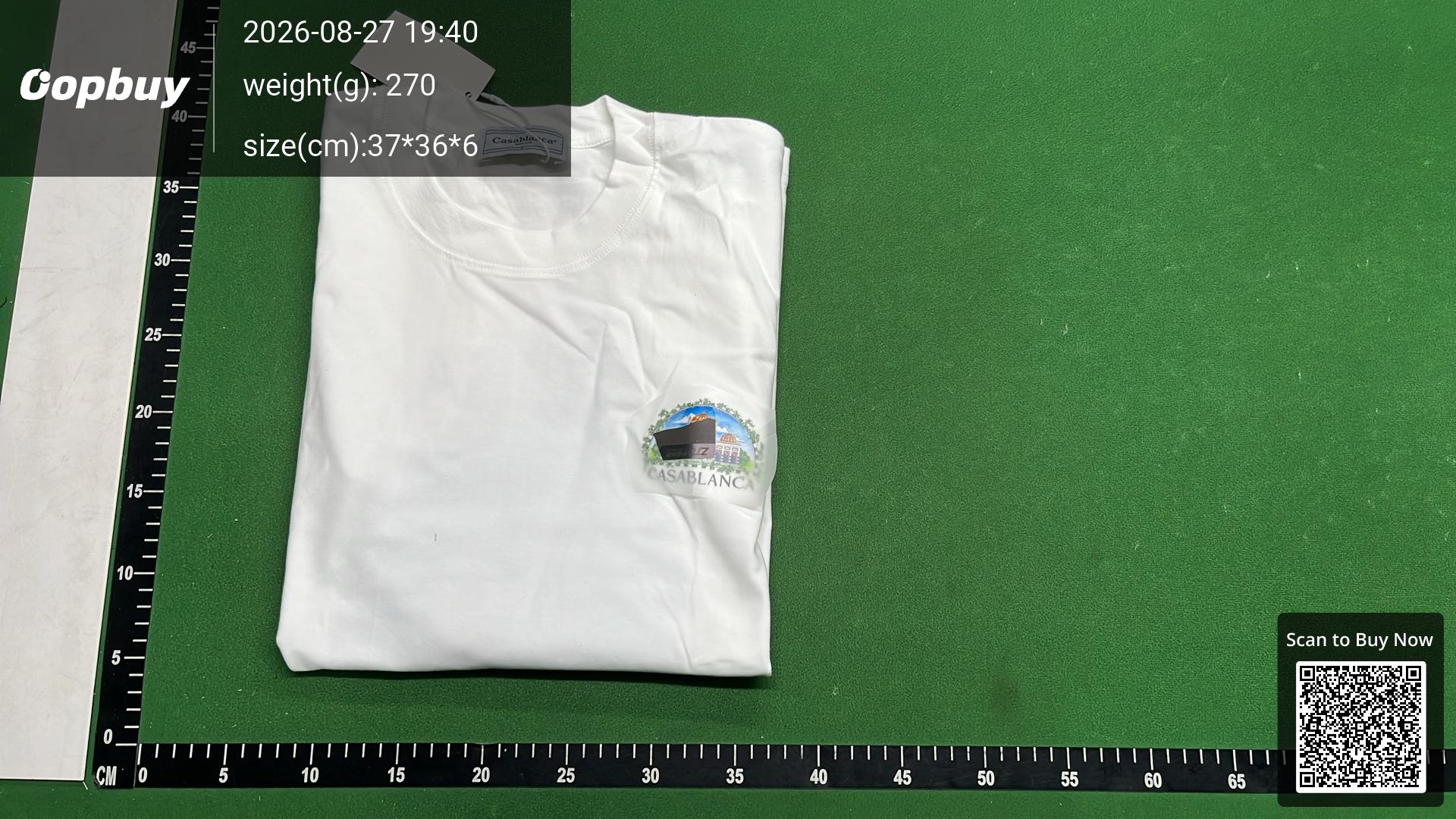 Foto QC 4 de Casablanca T-shirt Alebrije Armadillo White