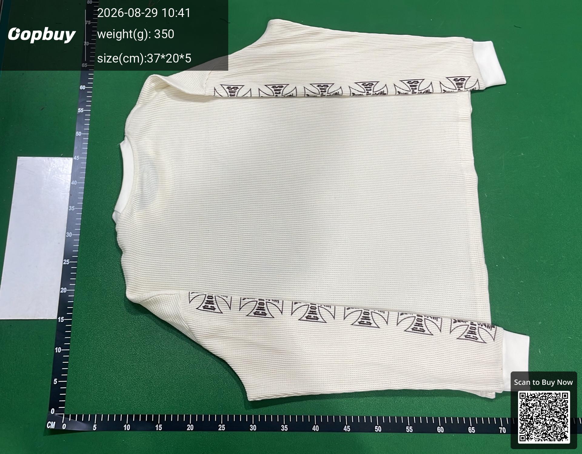 Foto QC 7 de Enfants Riches Déprimés West Coast Choppers T-shirt Sanskrit Cross Waffle Knit Grey