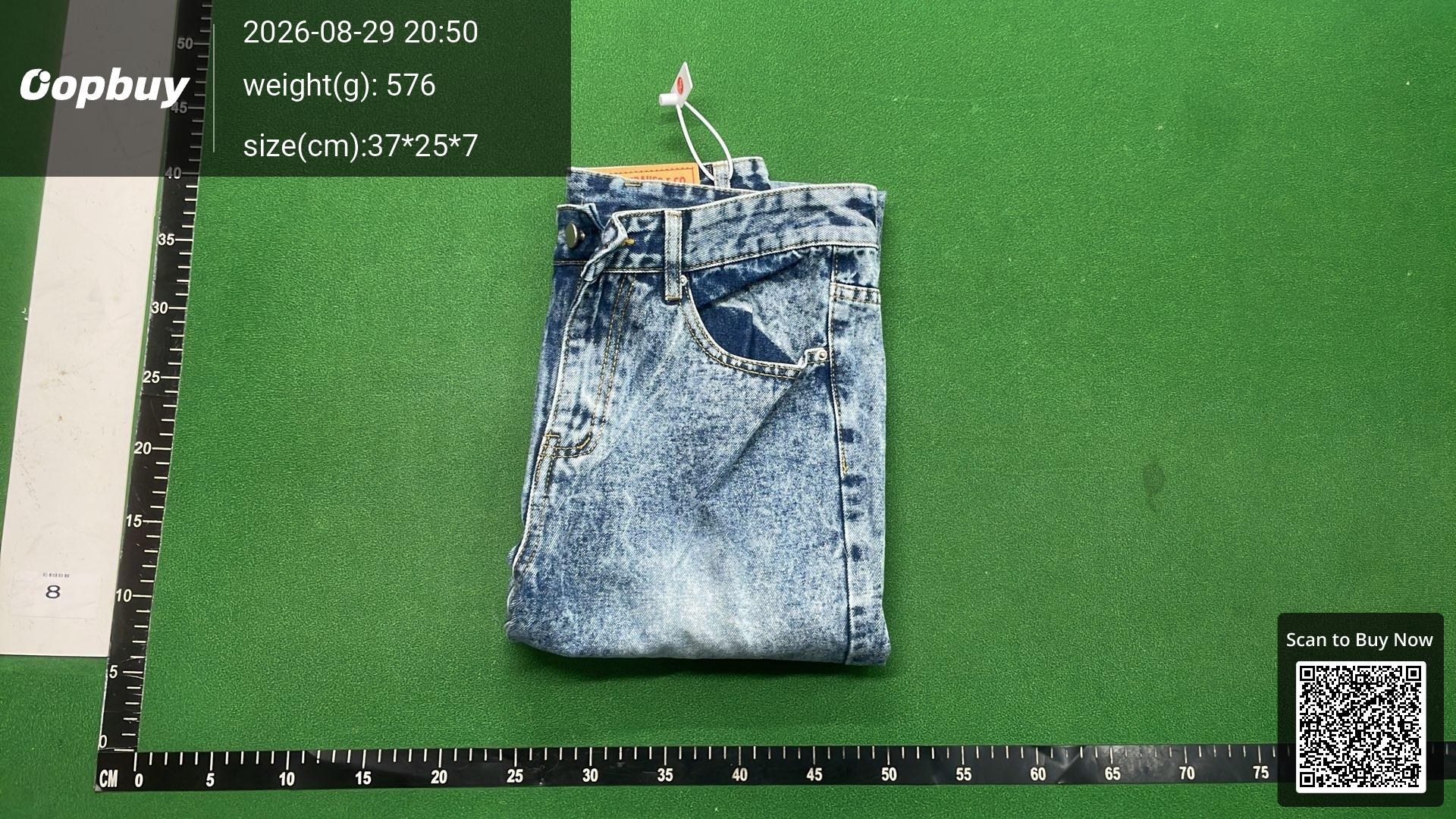Foto QC 8 de Unbranded Cleanfit Jeans 517 Style Micro Flare Vintage Washed Ice Blue