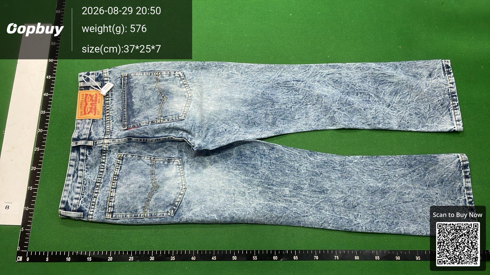 Foto QC 7 de Unbranded Cleanfit Jeans 517 Style Micro Flare Vintage Washed Ice Blue