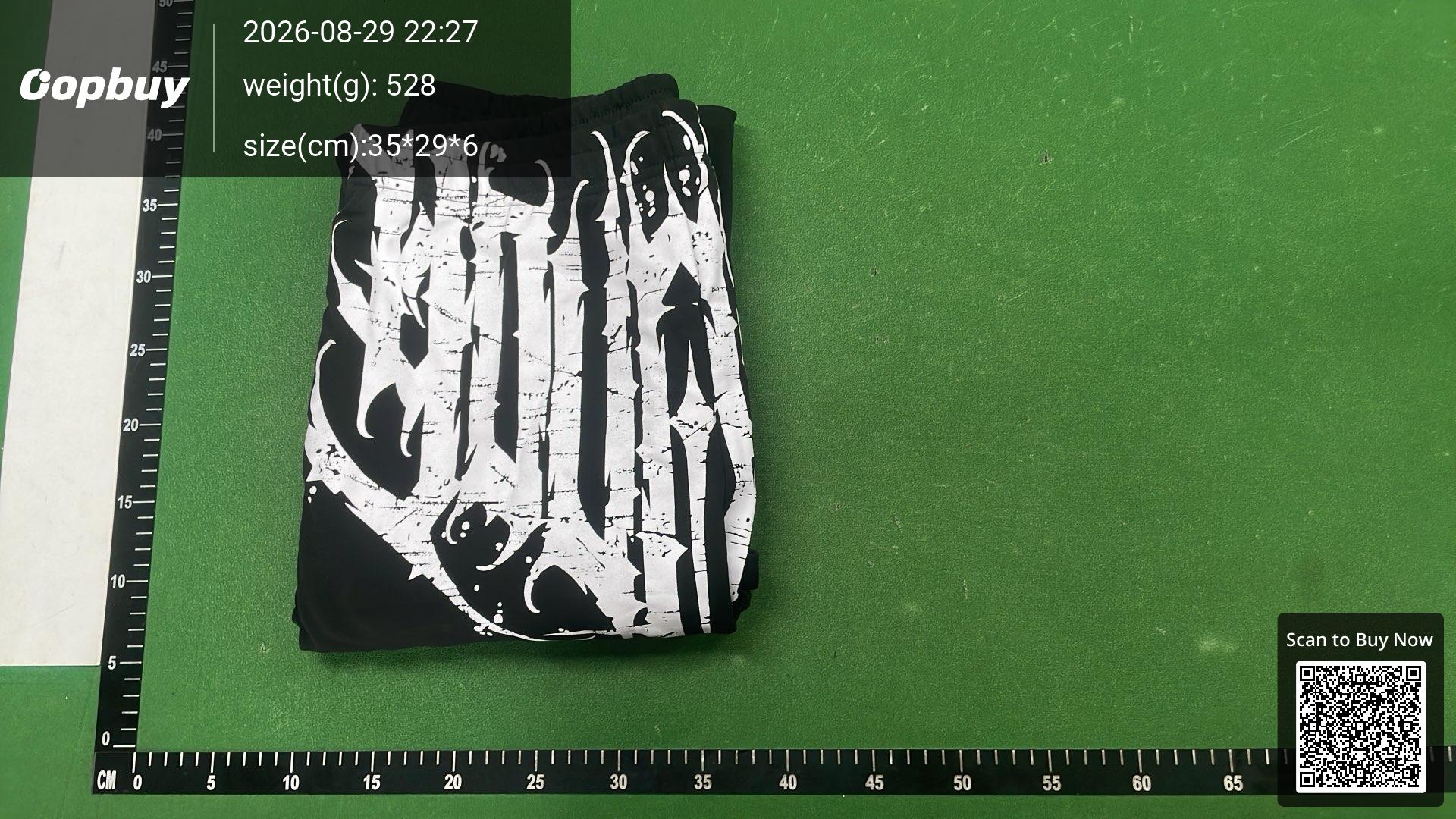 Foto QC 4 de YoungLA 2079 Dark Wave Sweatpants Baggy Black Wash