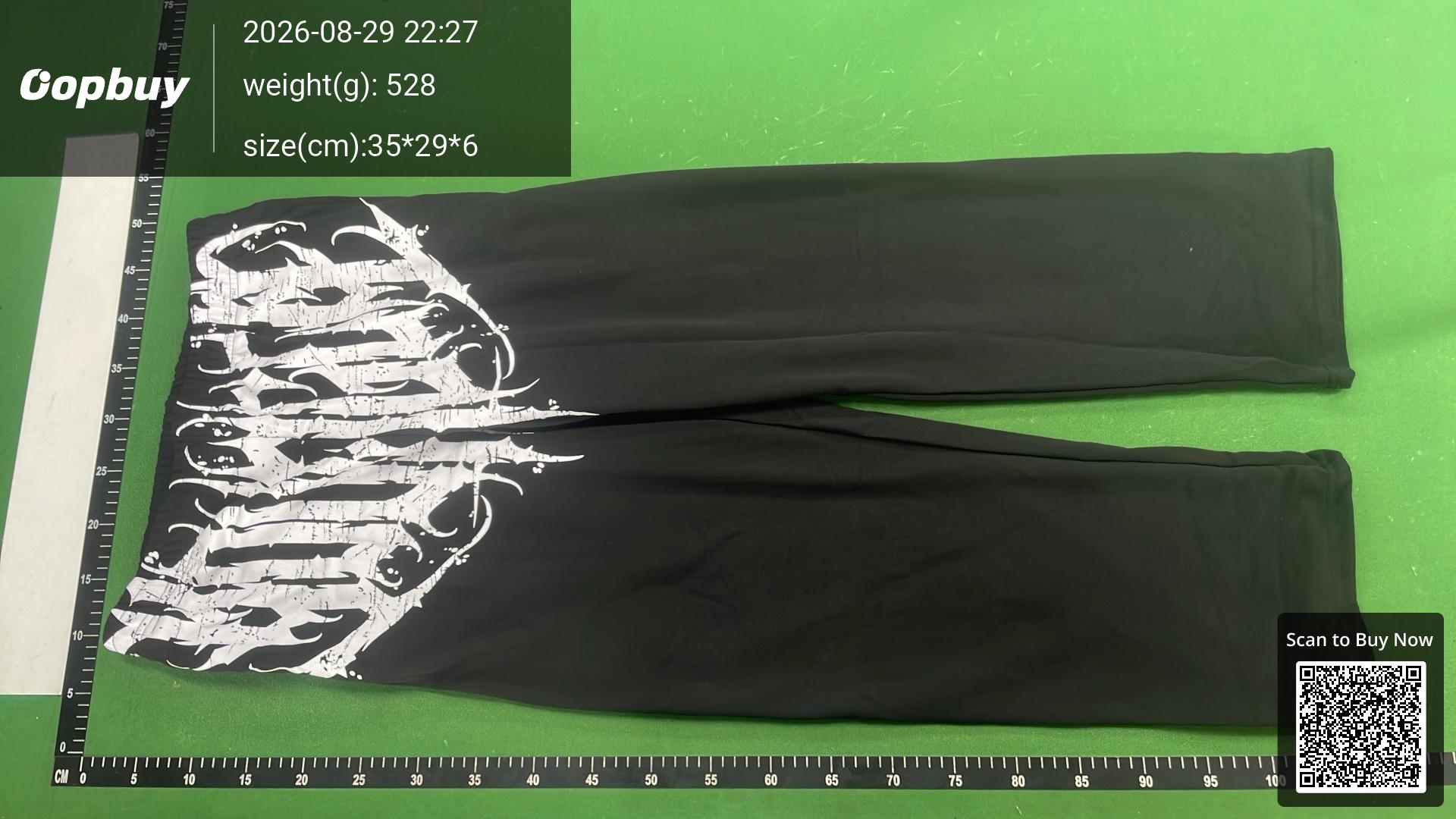 Foto QC 2 de YoungLA 2079 Dark Wave Sweatpants Baggy Black Wash