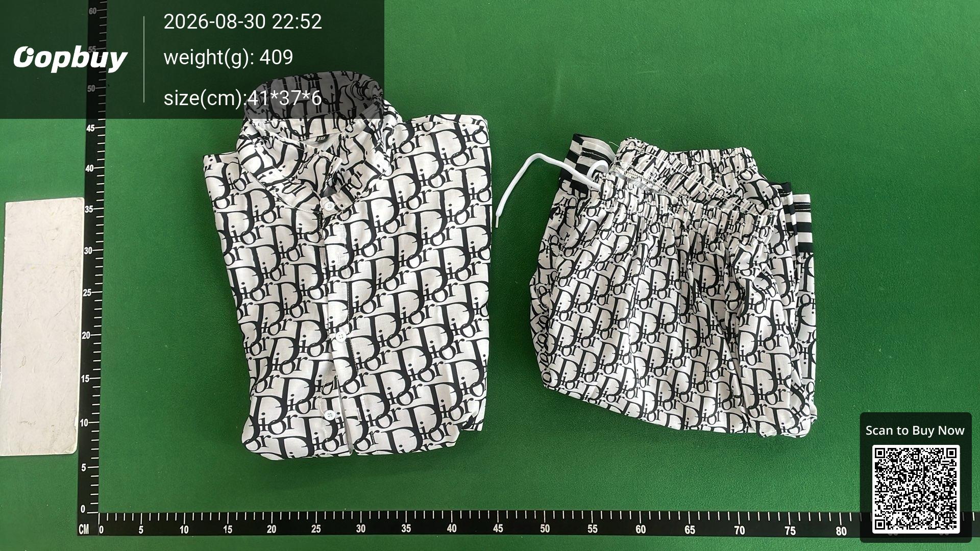 Foto QC 5 de Dior Shirt Short-Sleeve Coral Print Pink Black