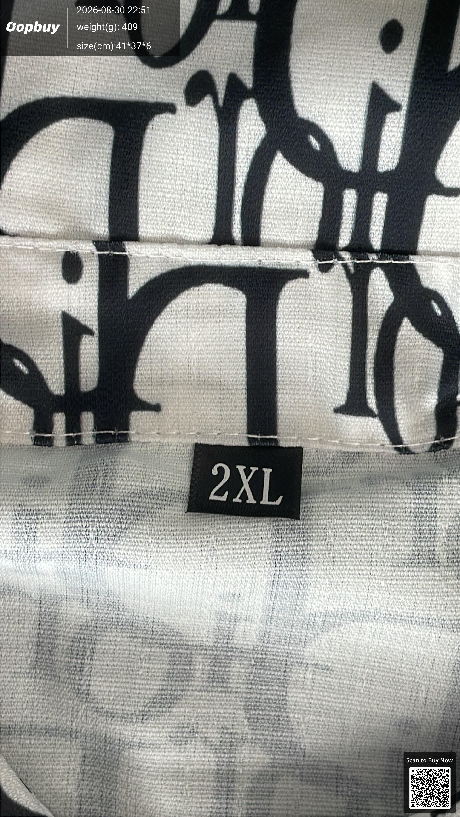 Foto QC 1 de Dior Shirt Short-Sleeve Coral Print Pink Black