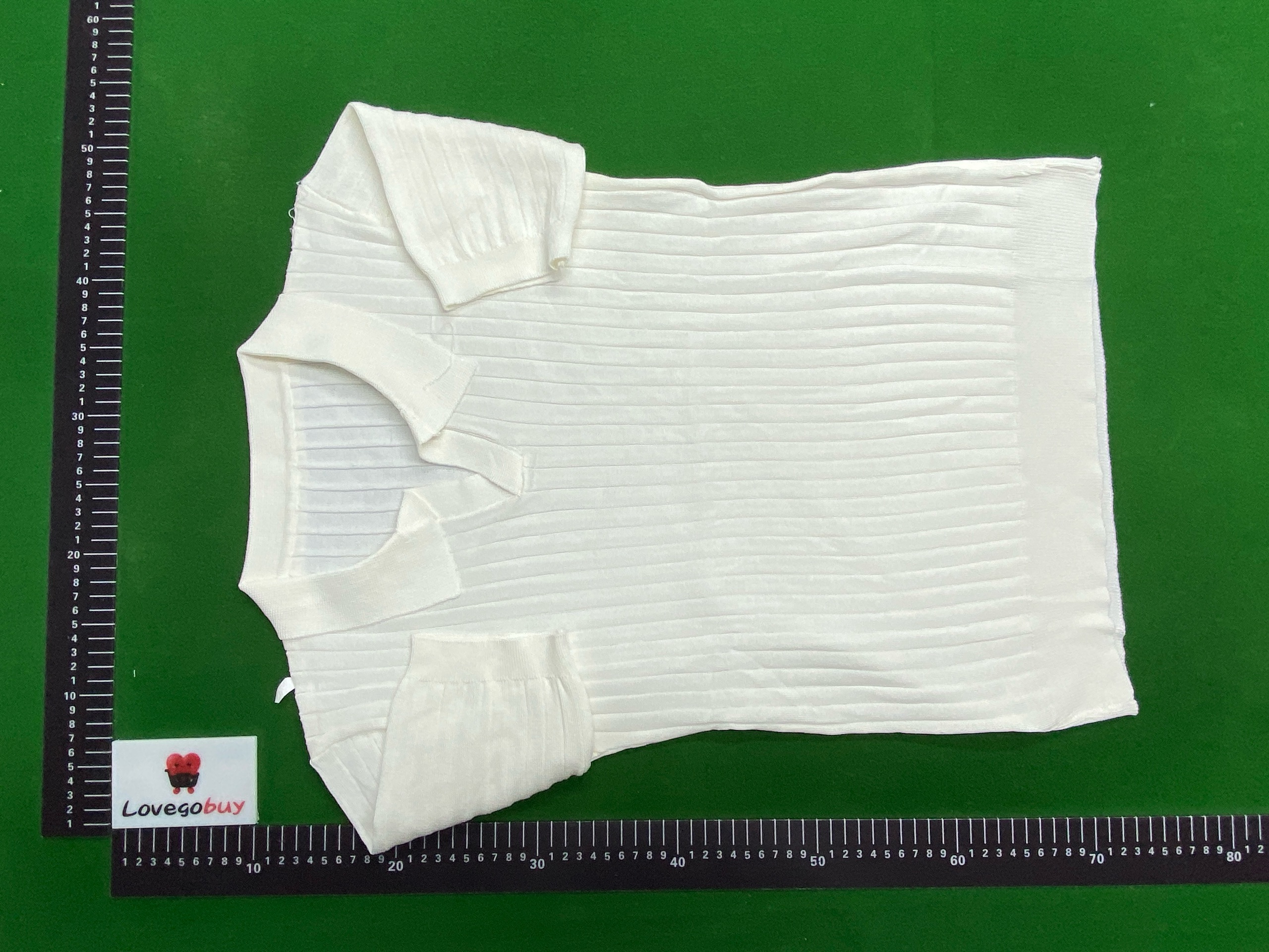 Foto QC 6 de Other Ribbed Knit Polo Shirt Green