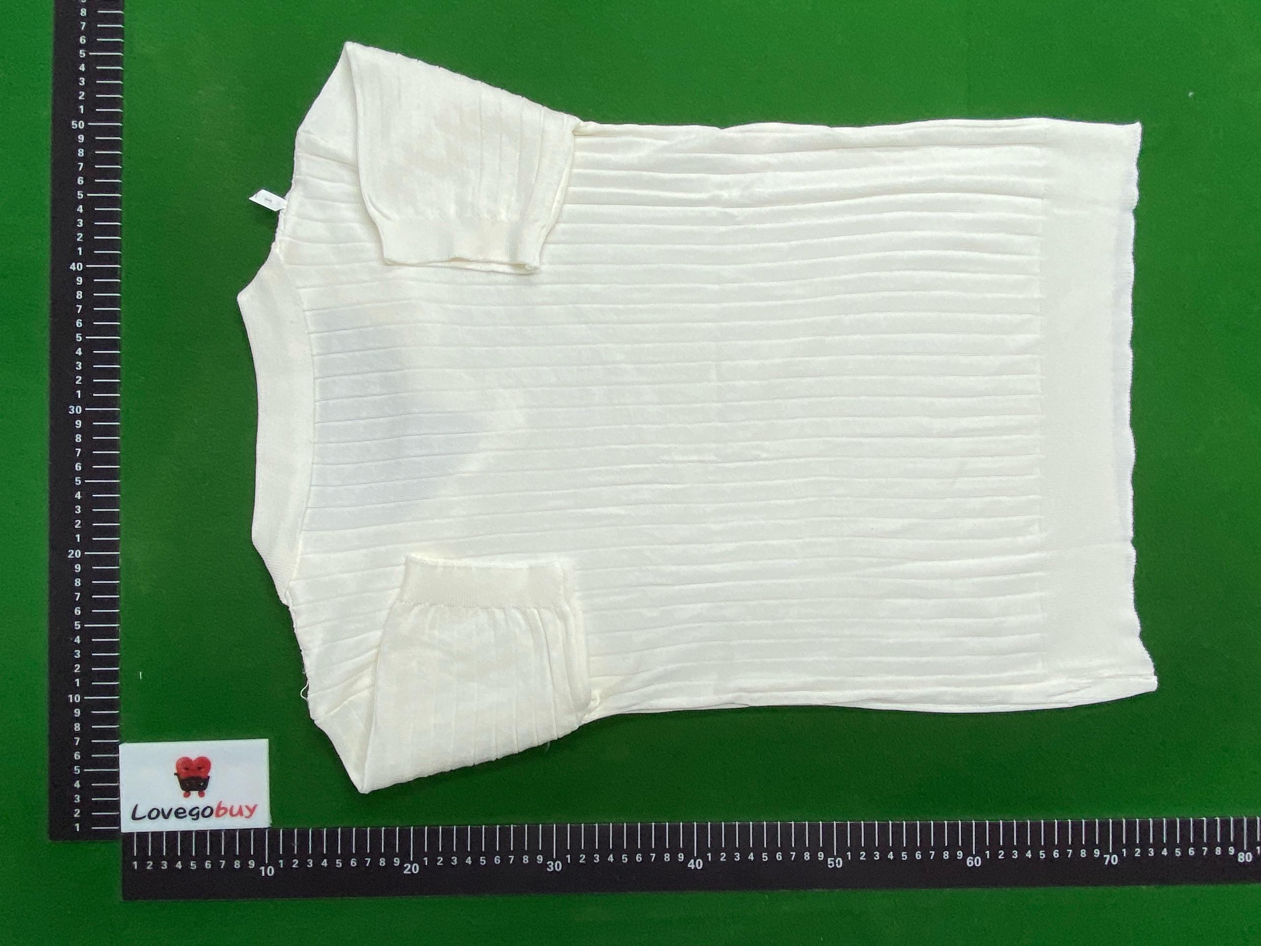 Foto QC 5 de Other Ribbed Knit Polo Shirt Green