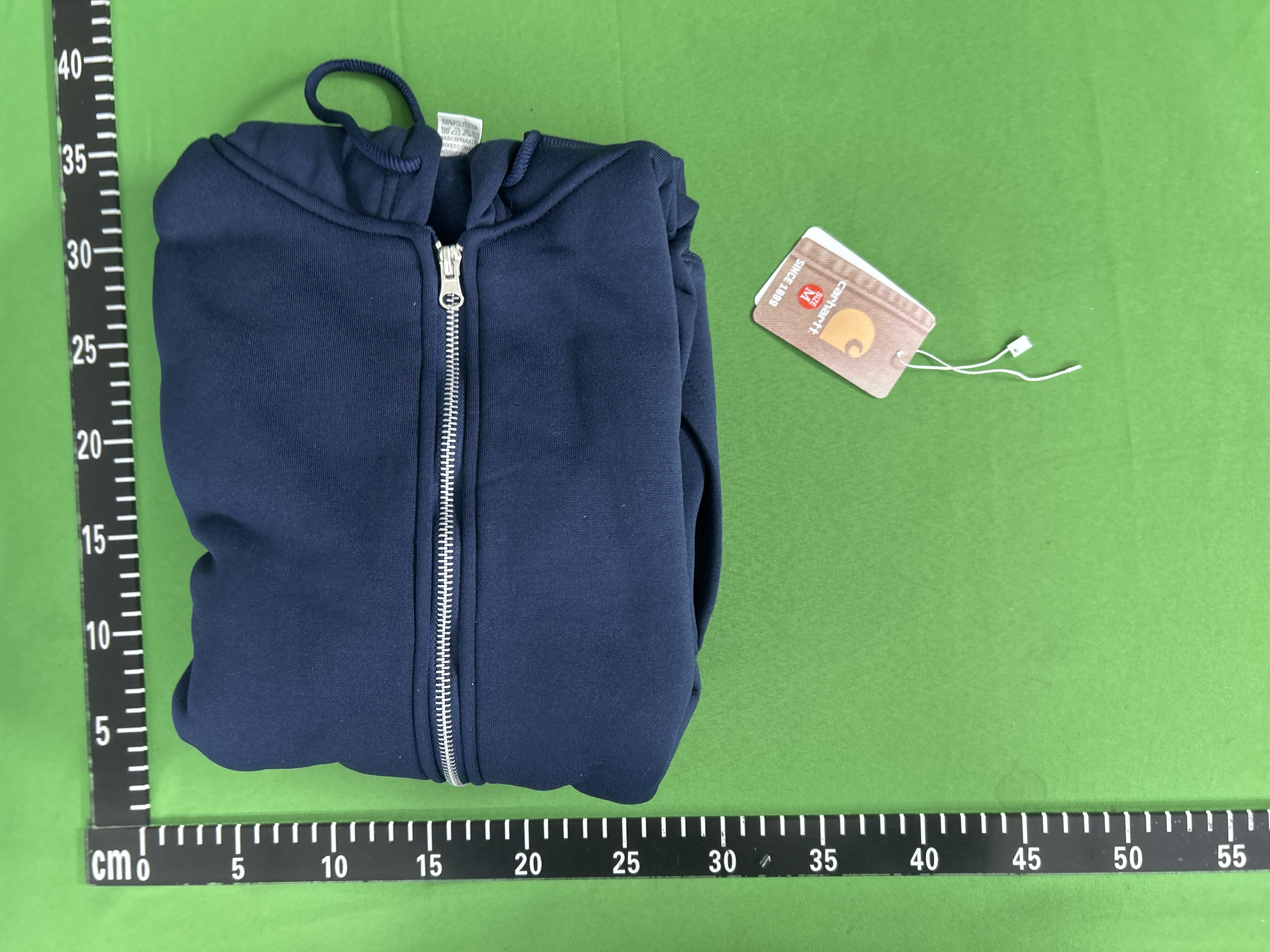 Foto QC 1 de Carhartt Zip Sweater Fleece-Lined Hooded Navy