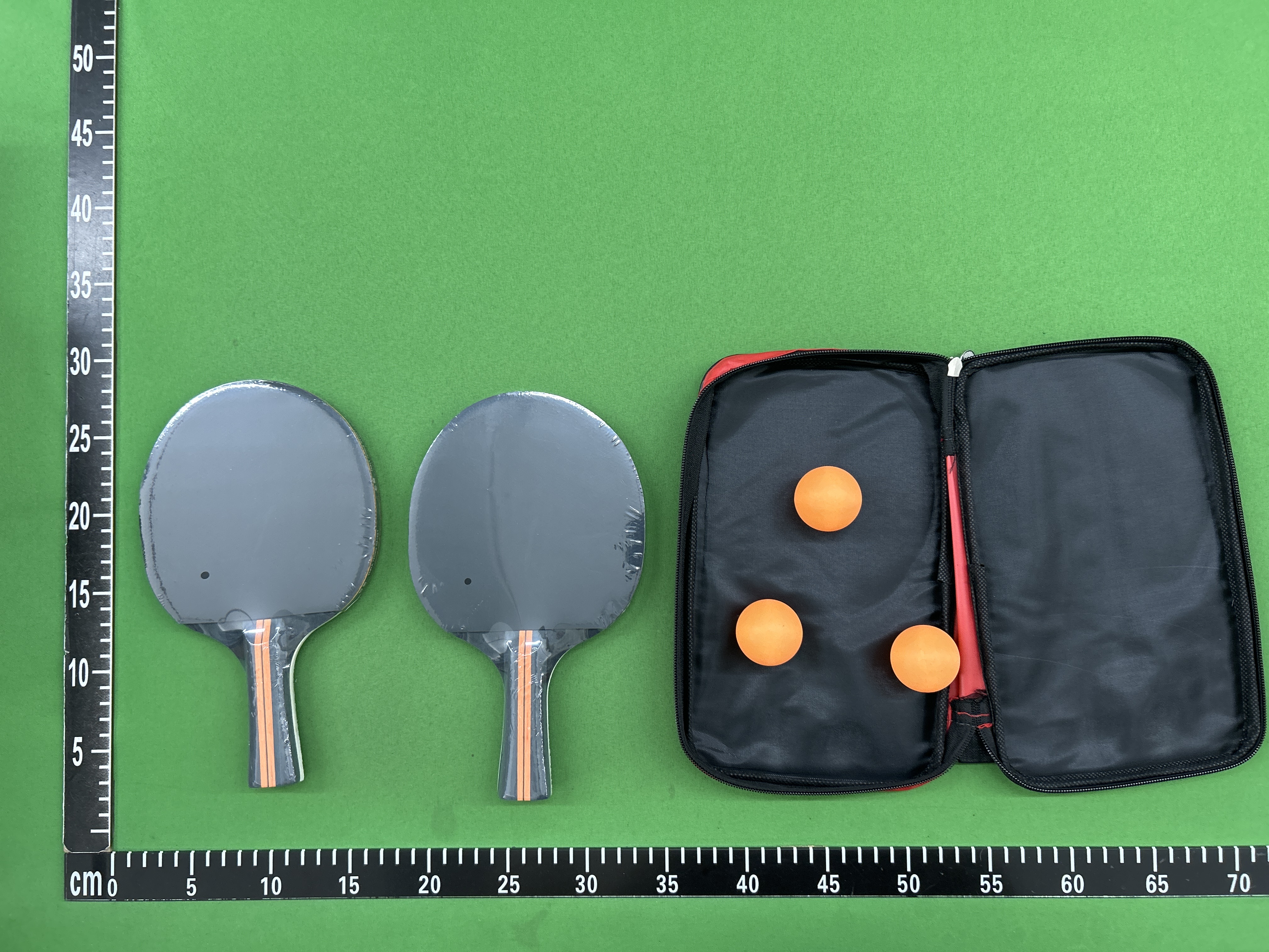 Foto QC 5 de Fenzan Table Tennis Racket Set (Set of 2) Red