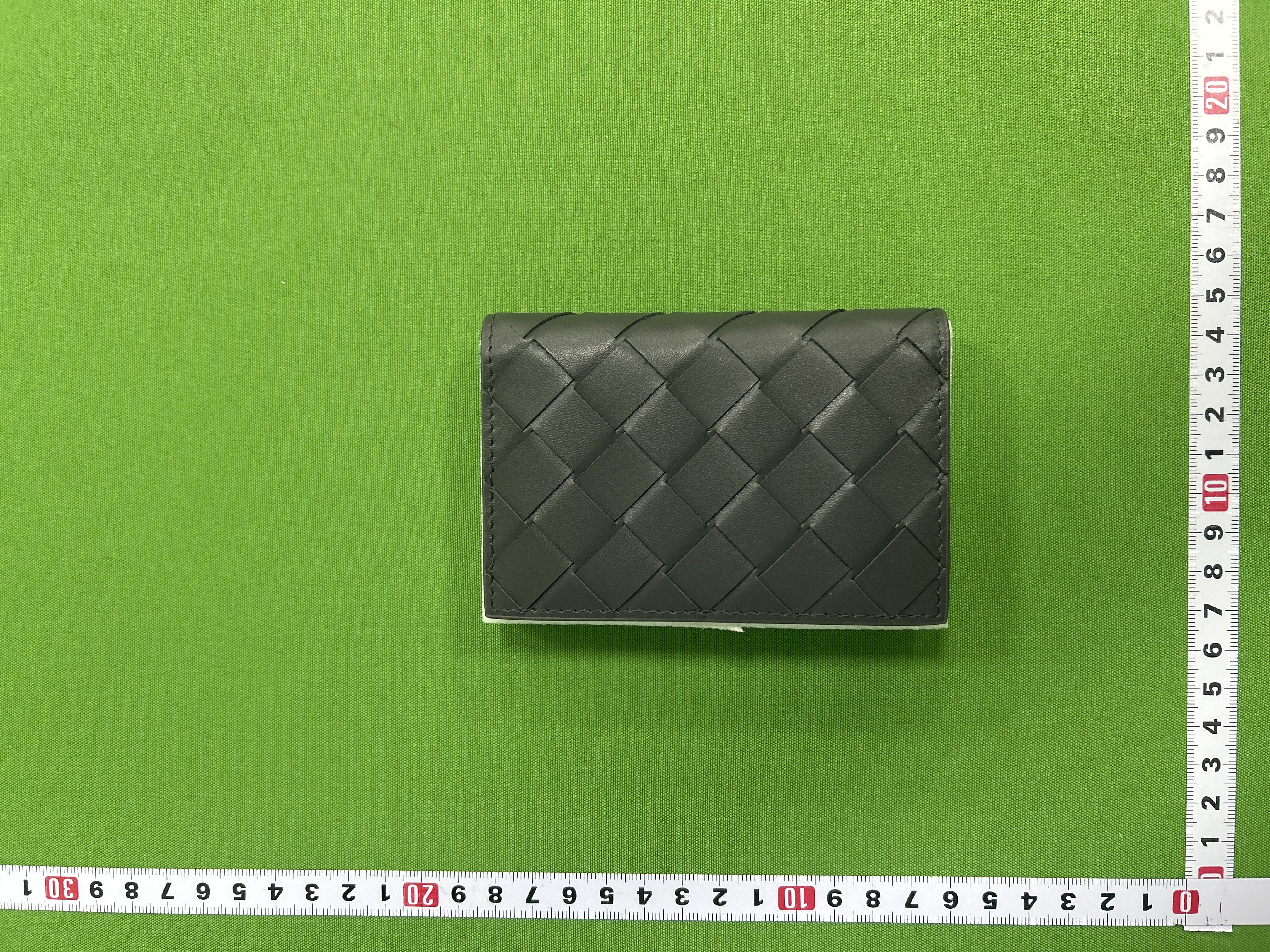 Foto QC 3 de Bottega Veneta Bi-fold Card Case Intrecciato Navy Grey