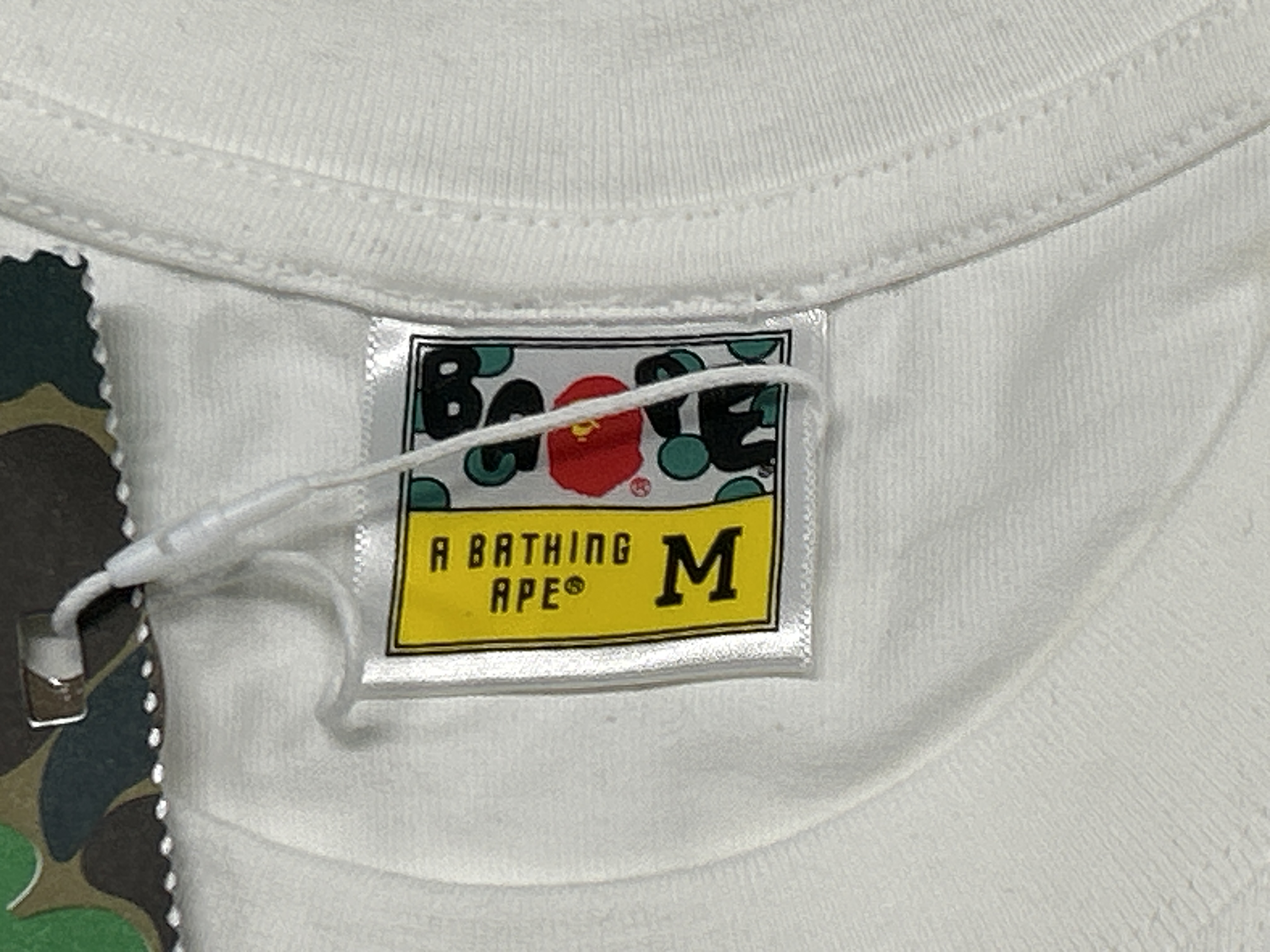 Foto QC 6 de BAPE Chrome Hearts T-shirt Ape Head Horseshoe Logo White