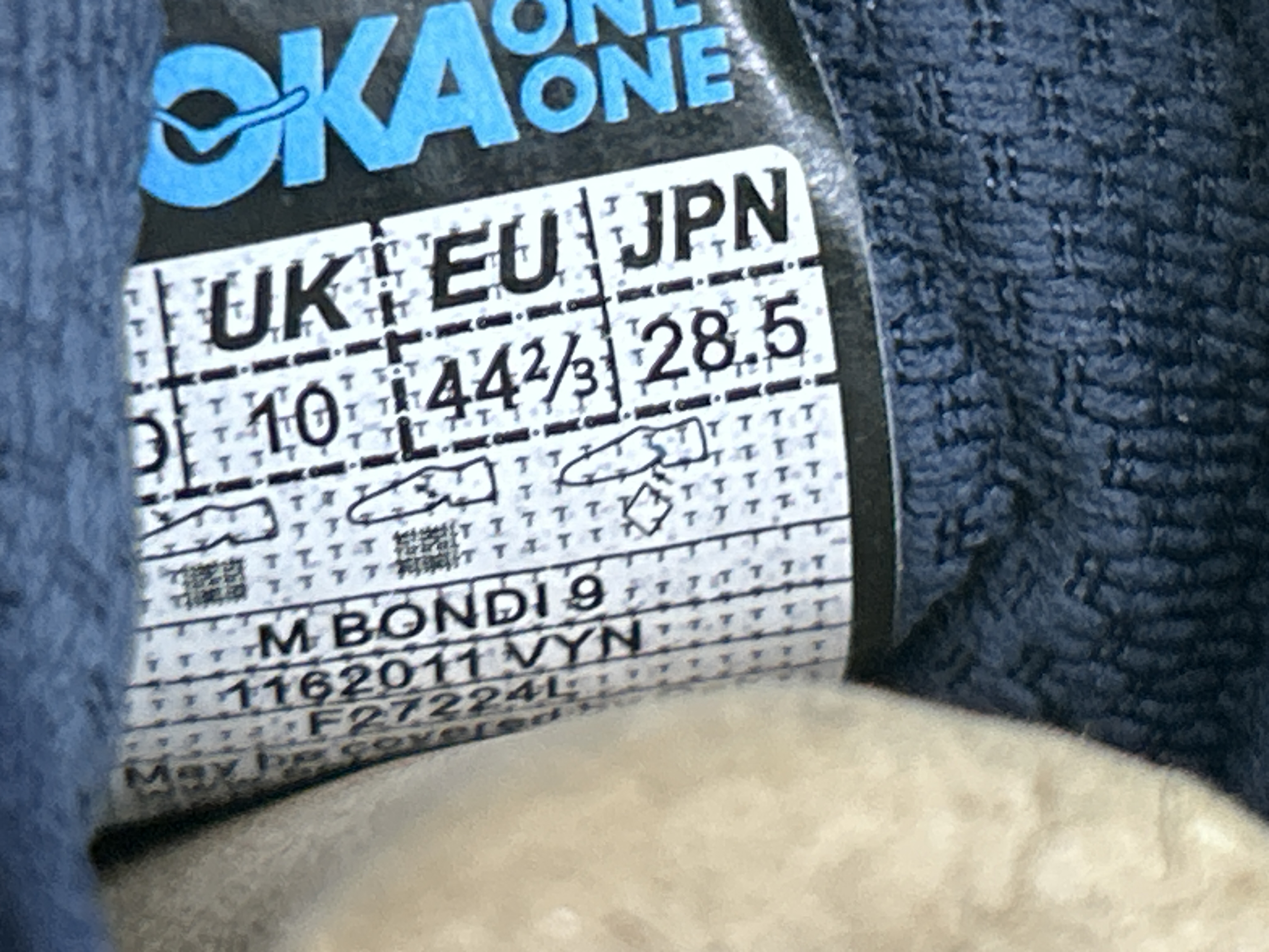 Foto QC 7 de Hoka One One Bondi 9 Low Steel Cloud Stone Blue 1162012-SDSTS