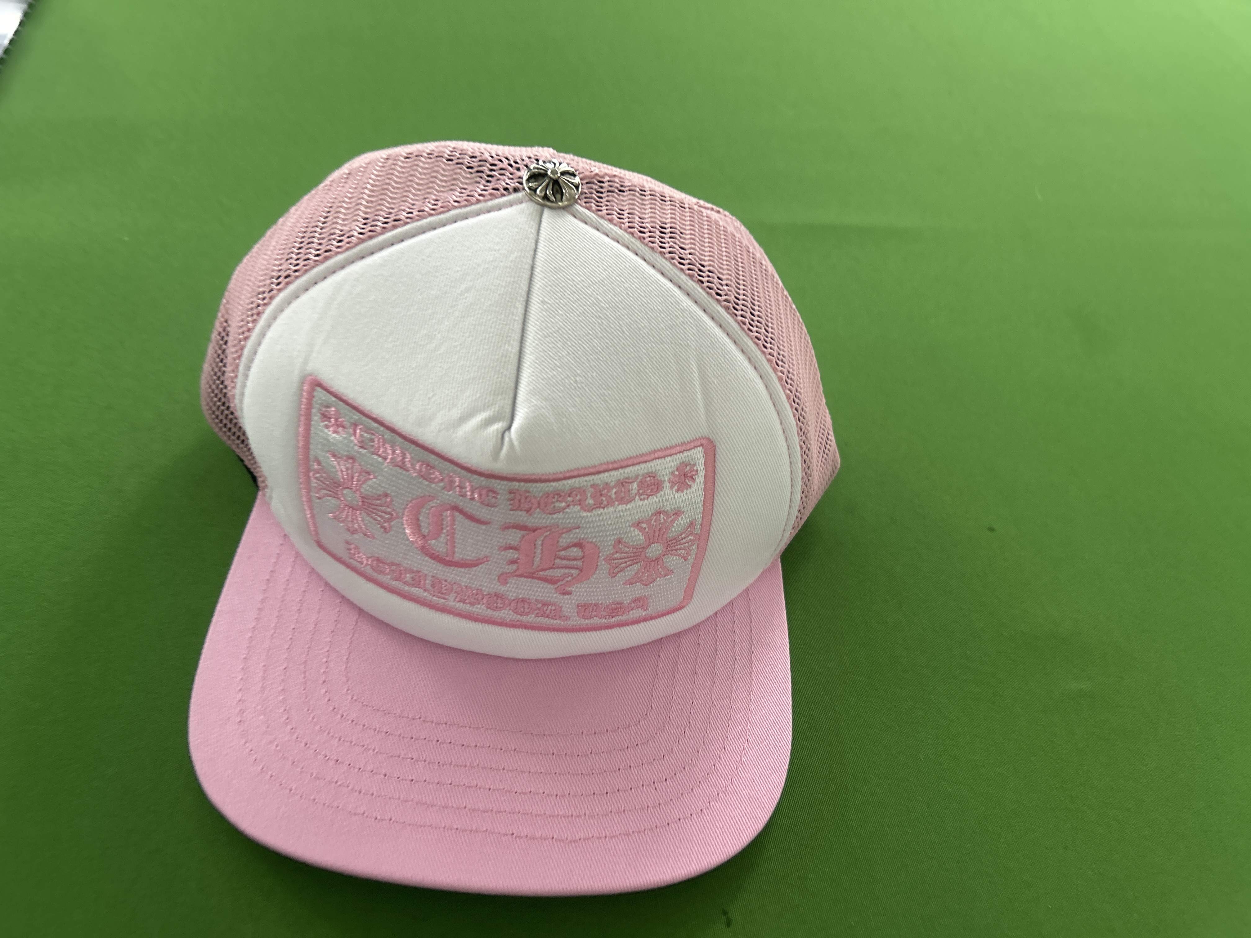 Foto QC 5 de Chrome Hearts CH Hollywood Trucker Hat Black/White