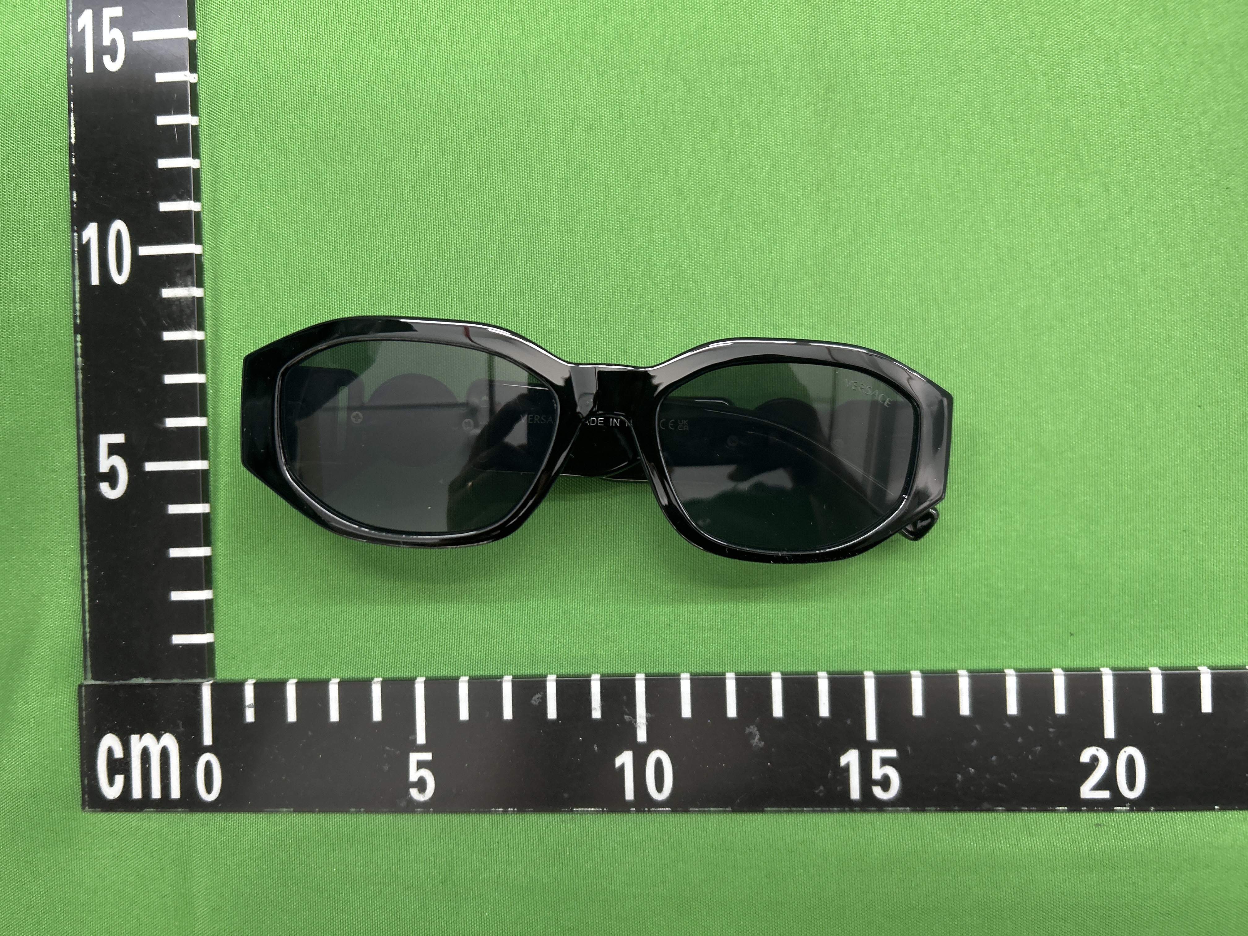 Foto QC 3 de Versace Medusa Biggie Acetate Sunglasses Black Grey (VE4361)
