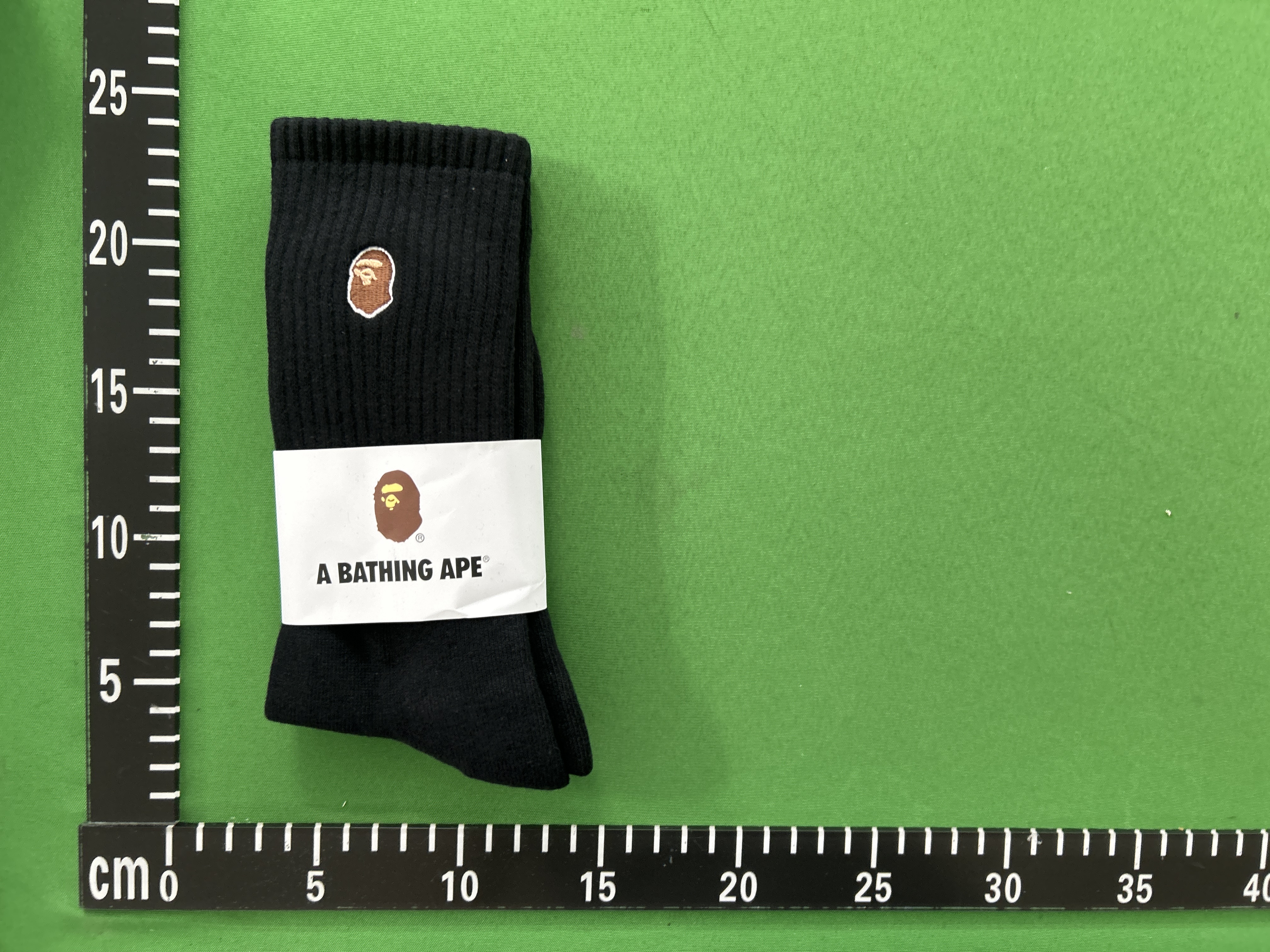 Foto QC 8 de BAPE Crew Socks Cotton Ape Head Black