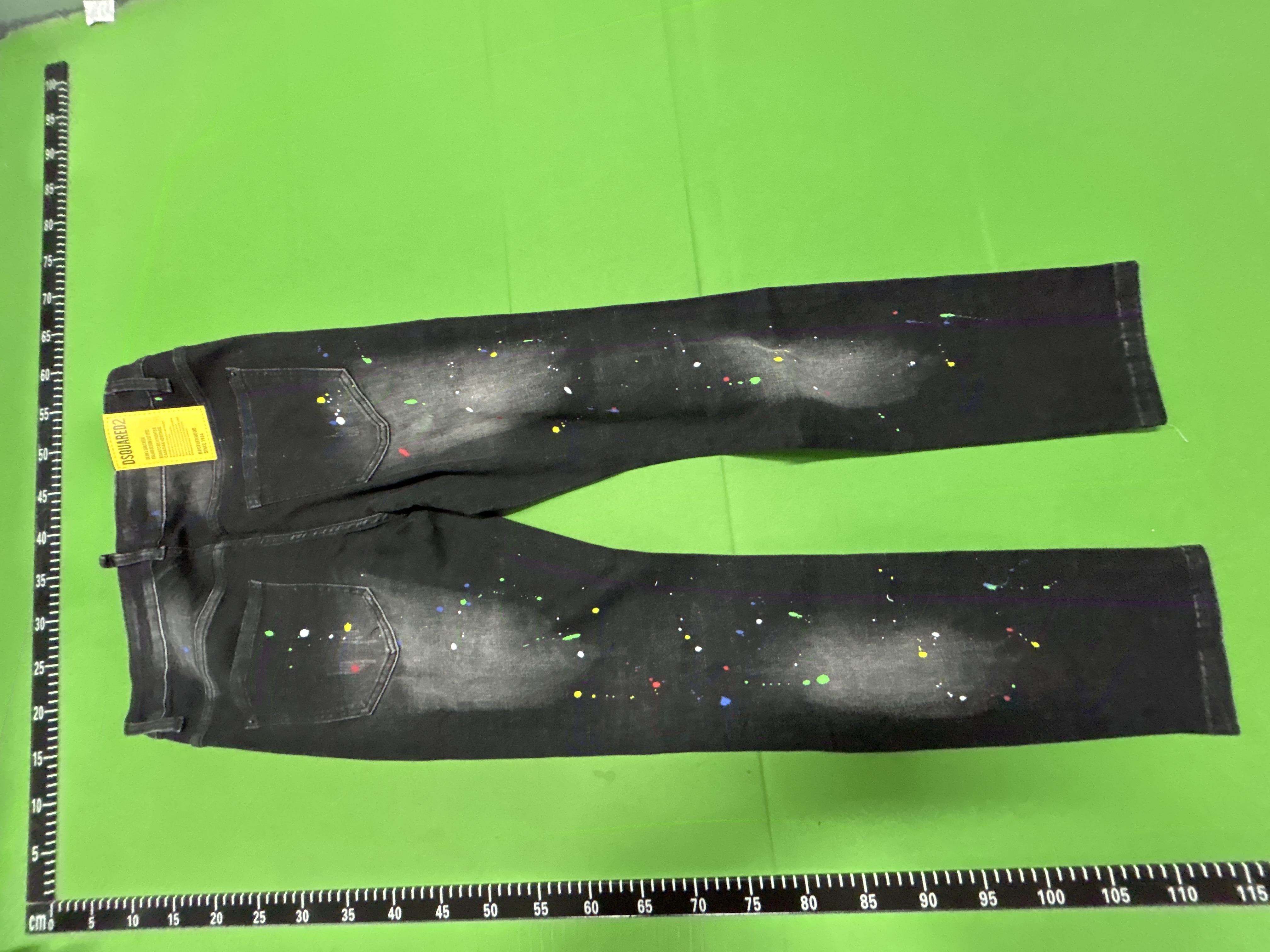 Foto QC 3 de DSQUARED2 ICON Jeans Paint Splatter Black