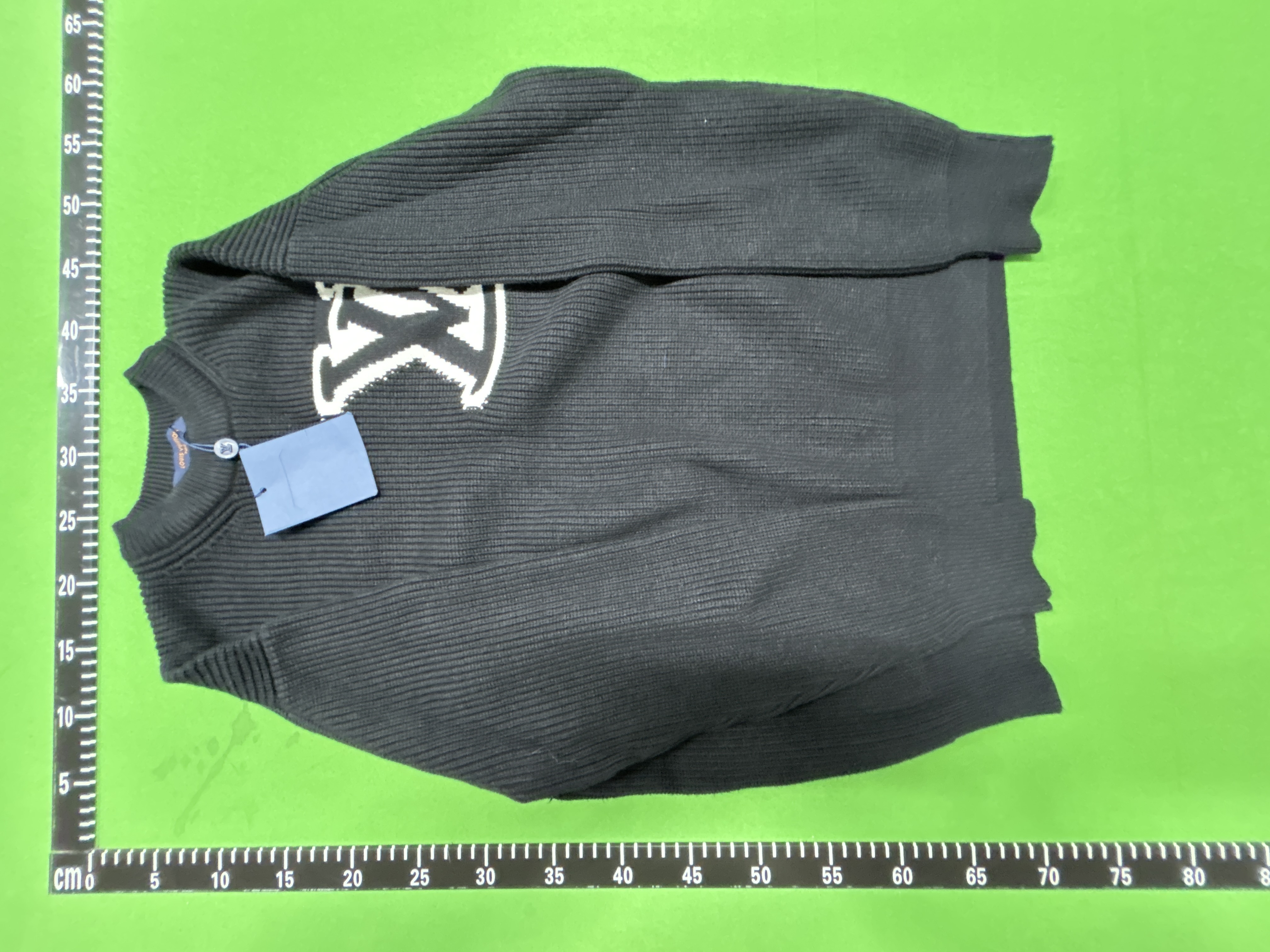 Foto QC 6 de Gucci Crewneck Sweater GG Jacquard White Black