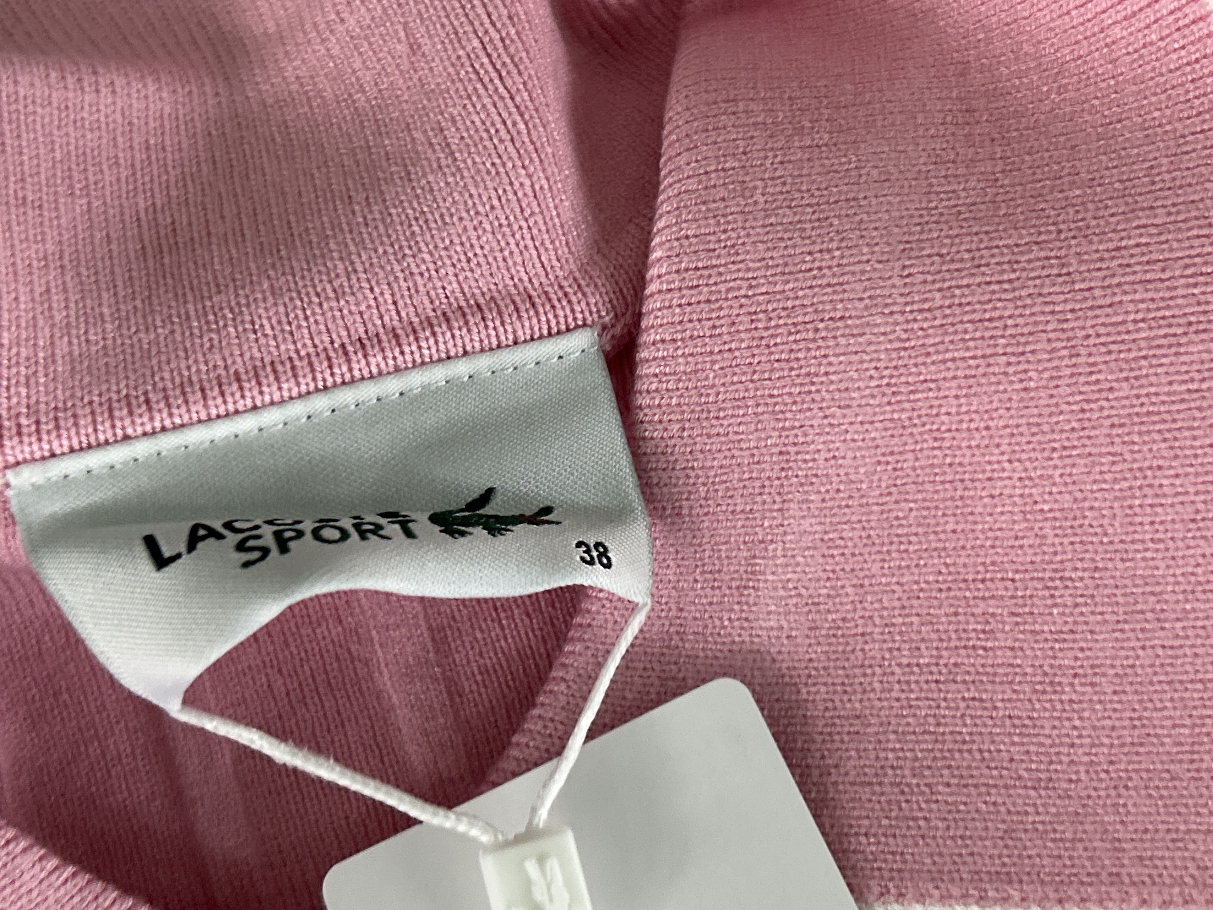 Foto QC 2 de Lacoste Shirt Ribbed Short Sleeve Polo White Green