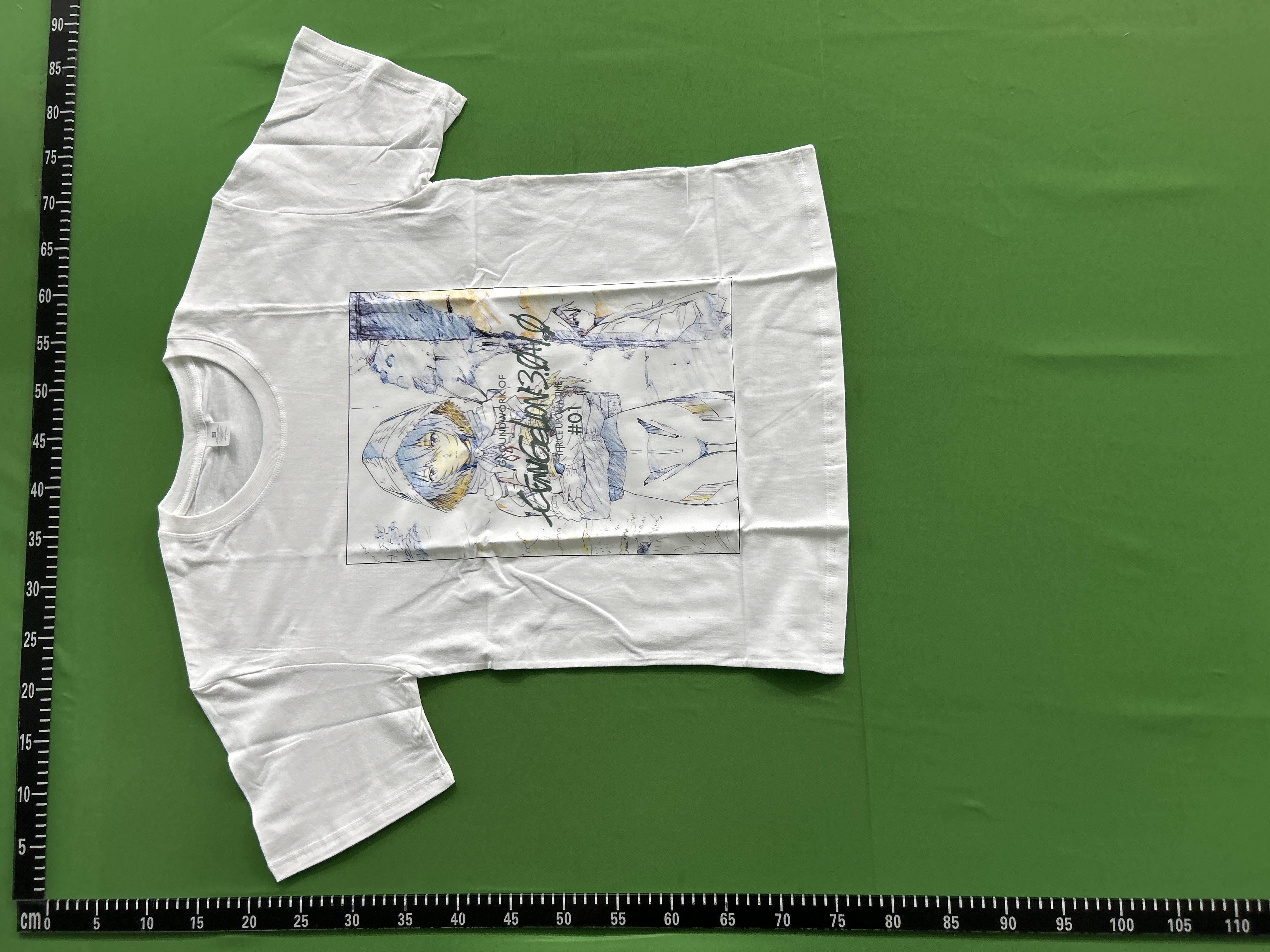 Foto QC 3 de Evangelion T-shirt Groundwork 3.0+1.0 Thrice Upon A Time Rei Ayanami White
