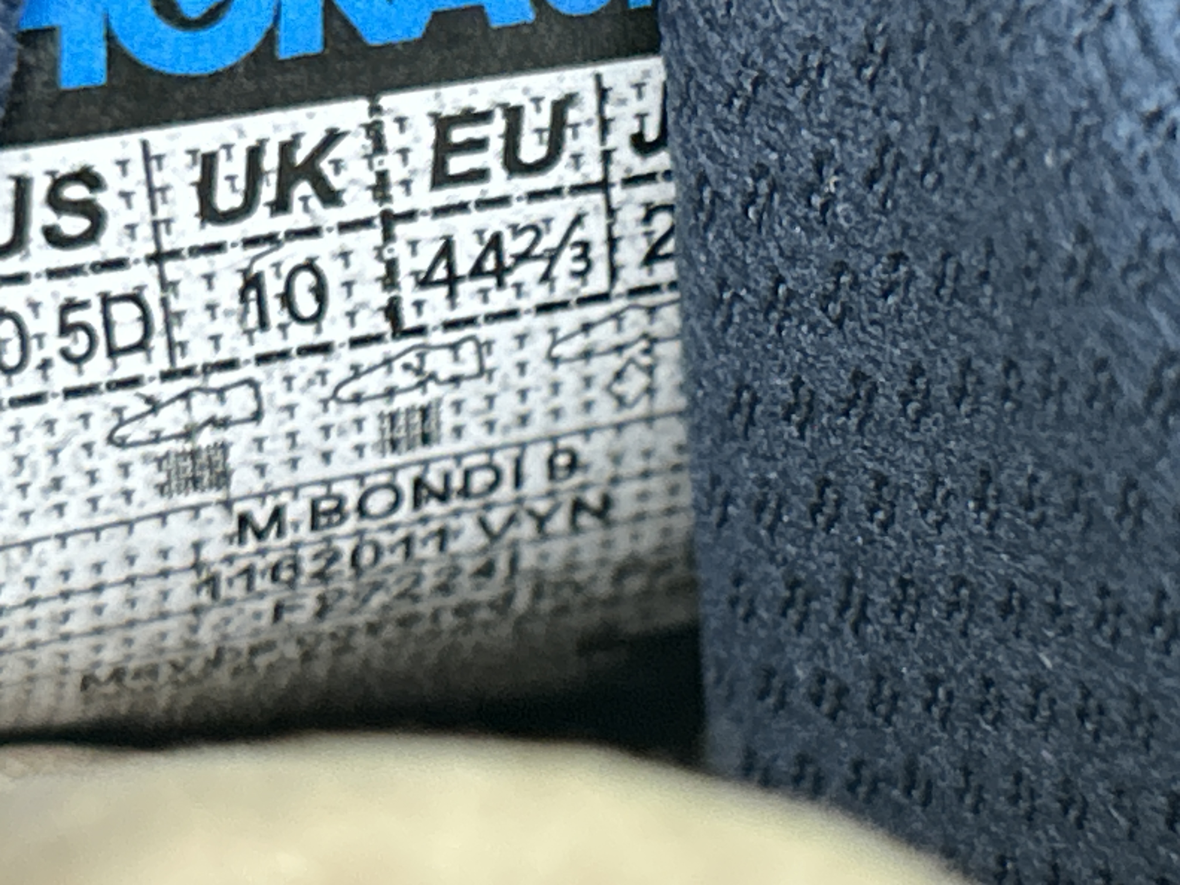 Foto QC 8 de Hoka One One Bondi 9 Low Steel Cloud Stone Blue 1162012-SDSTS