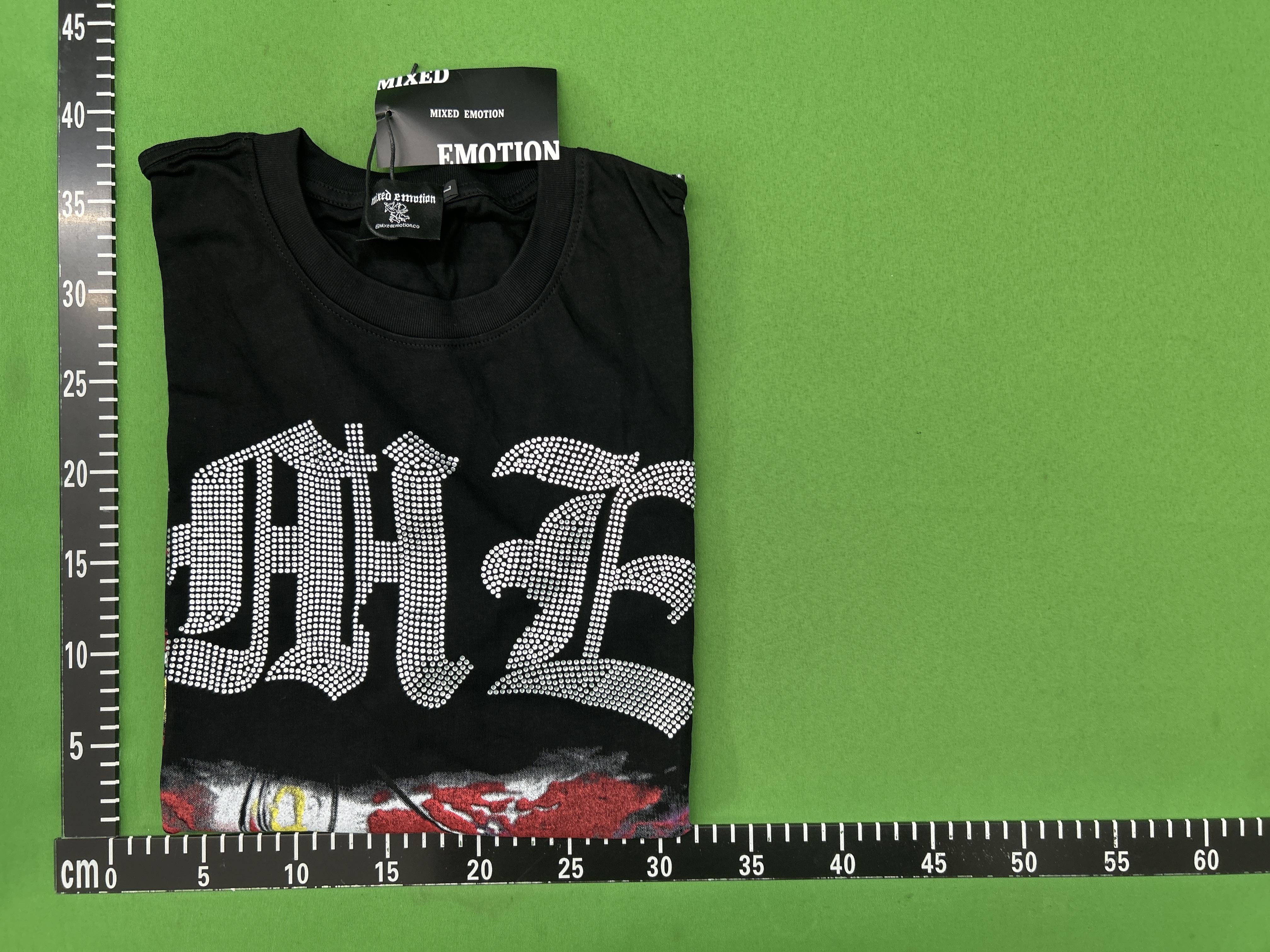 Foto QC 1 de Mixed Emotion Emotions Never Die Cherub Graphic T-shirt Washed White