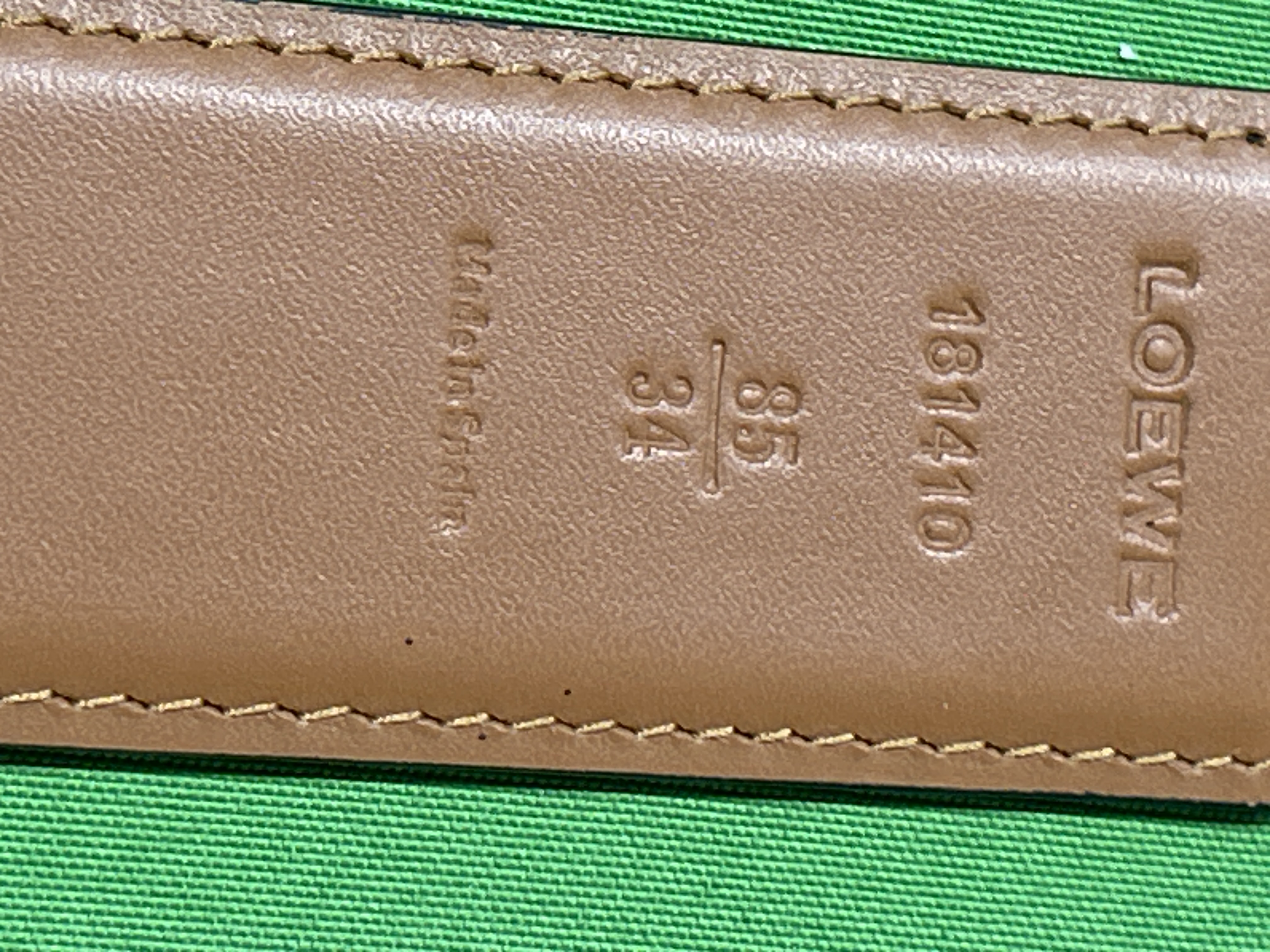 Foto QC 4 de Loewe Anagram Reversible Belt Black/Tan