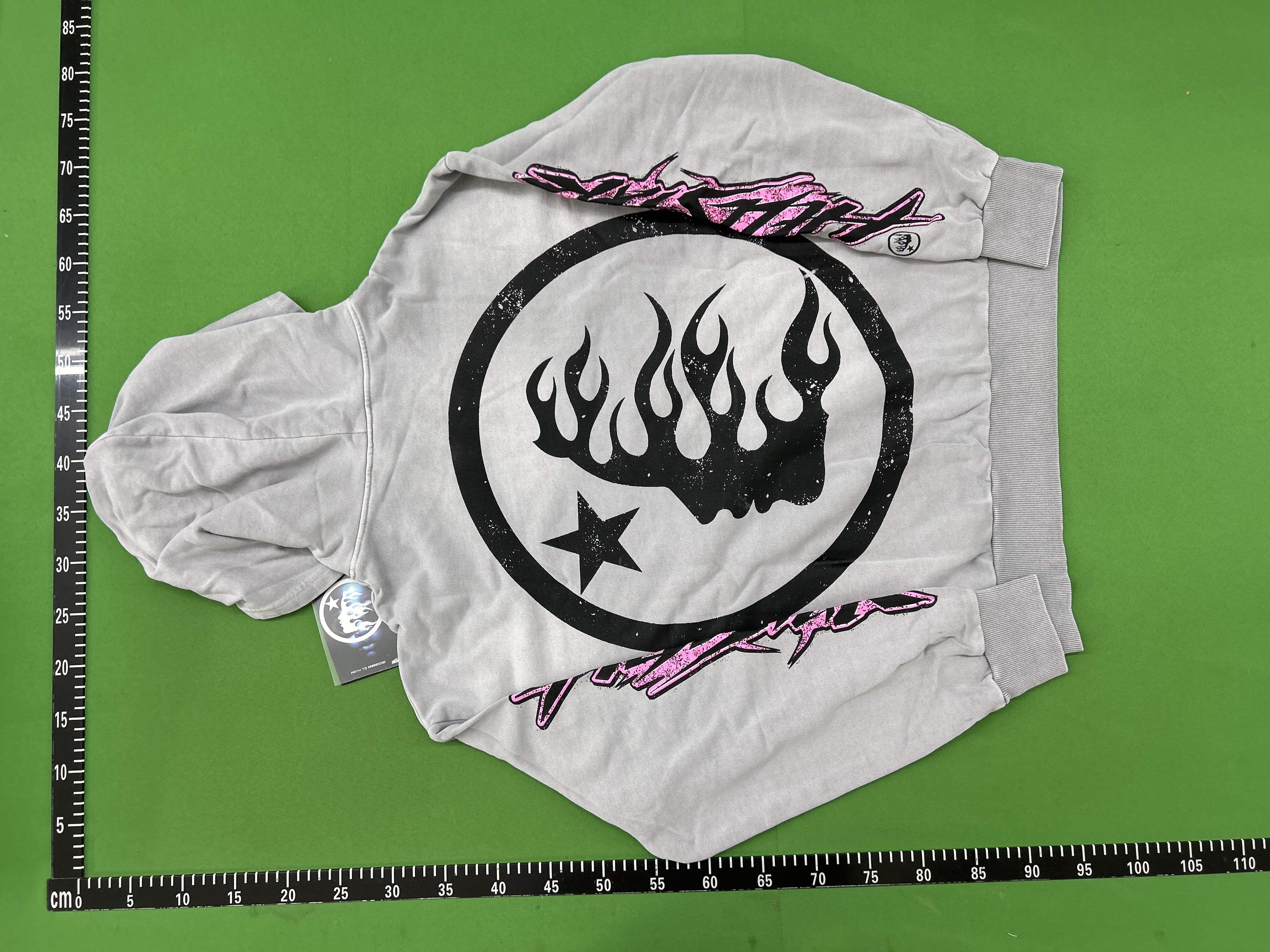 Foto QC 4 de Hellstar Halloween Sweatpants Flame Flare Red