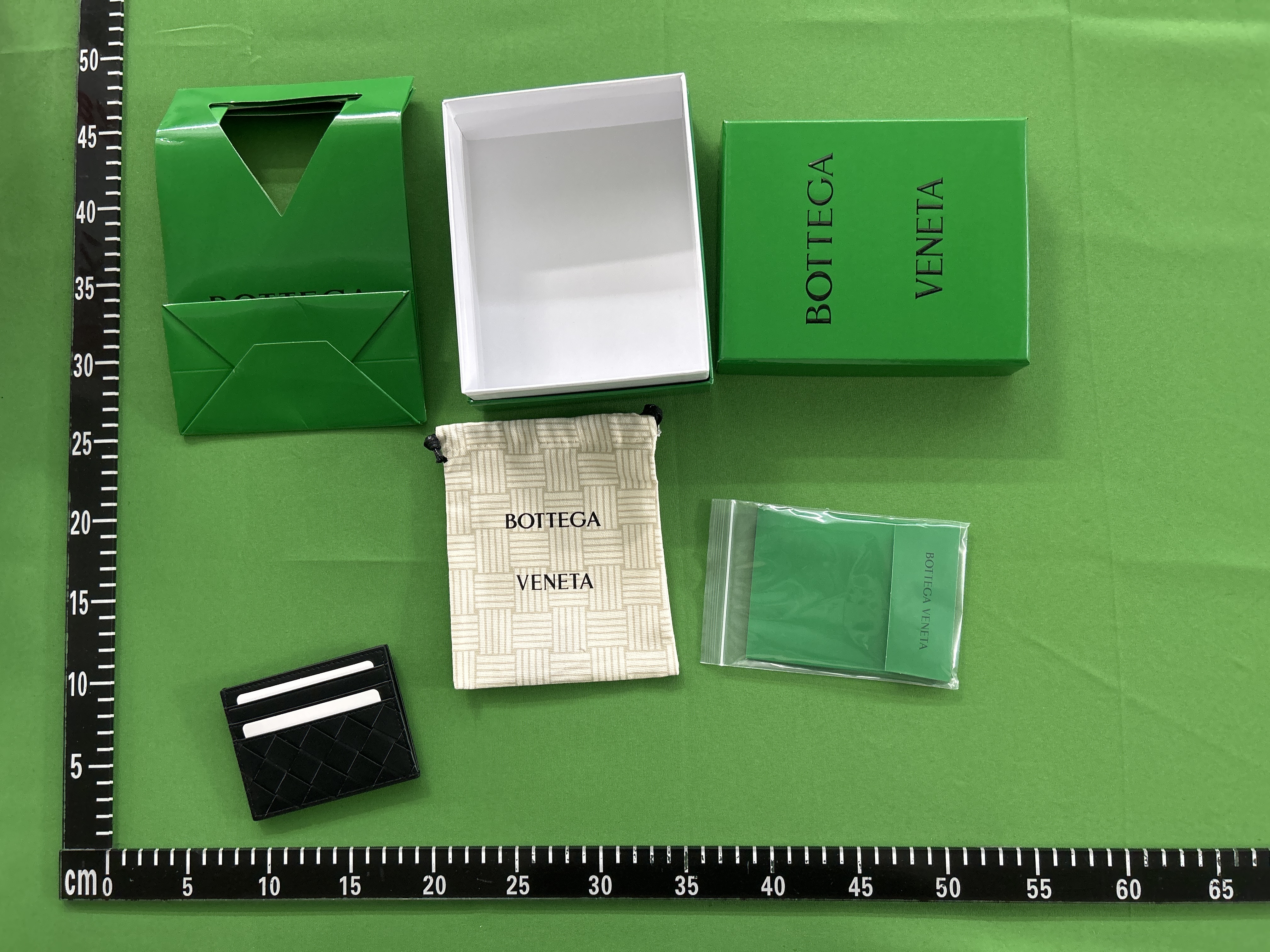 Foto QC 1 de Bottega Veneta Credit Card Case Intrecciato Leather Thunder Zest