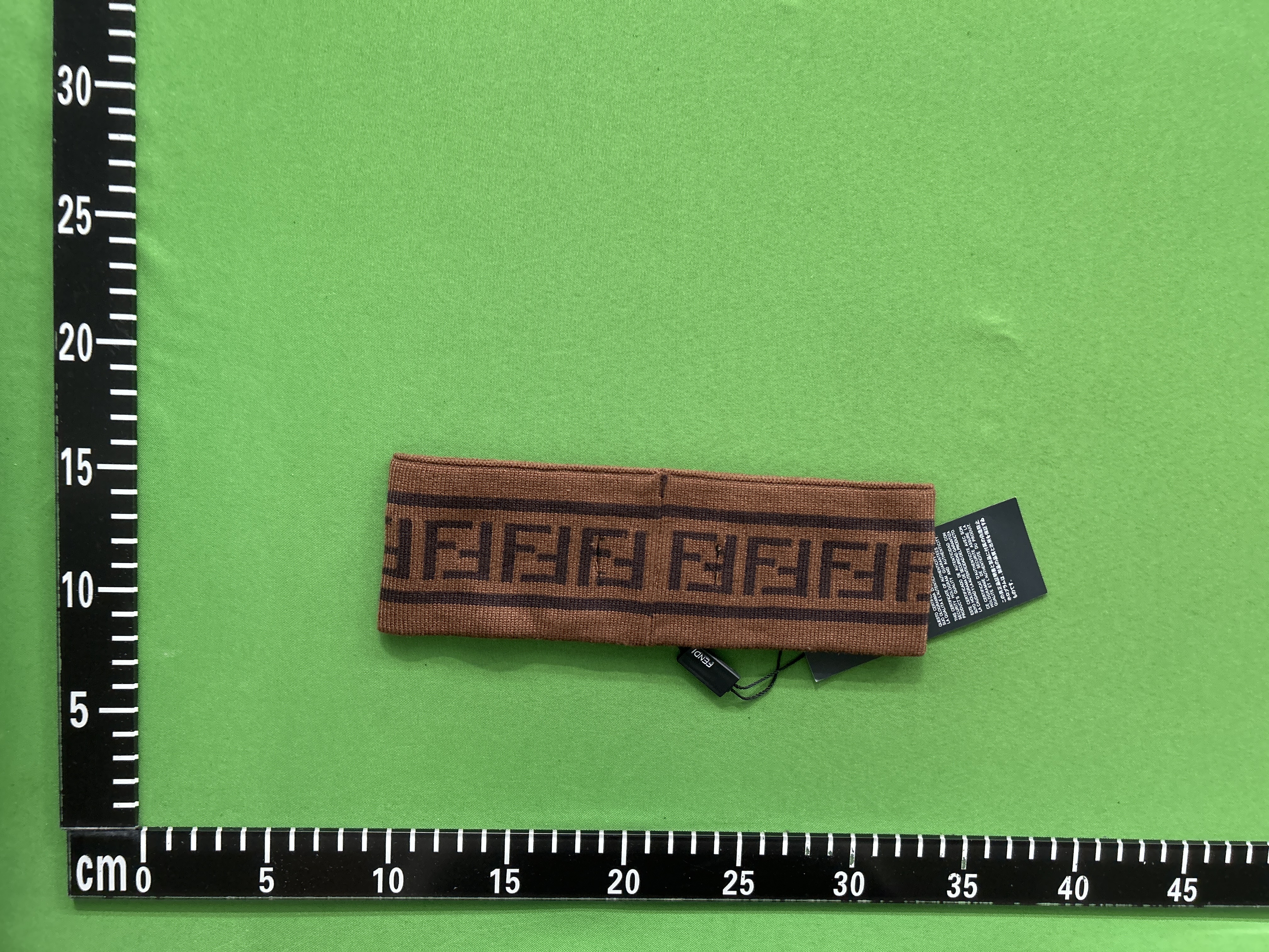 Foto QC 1 de Fendi FF Logo Headband Black/White