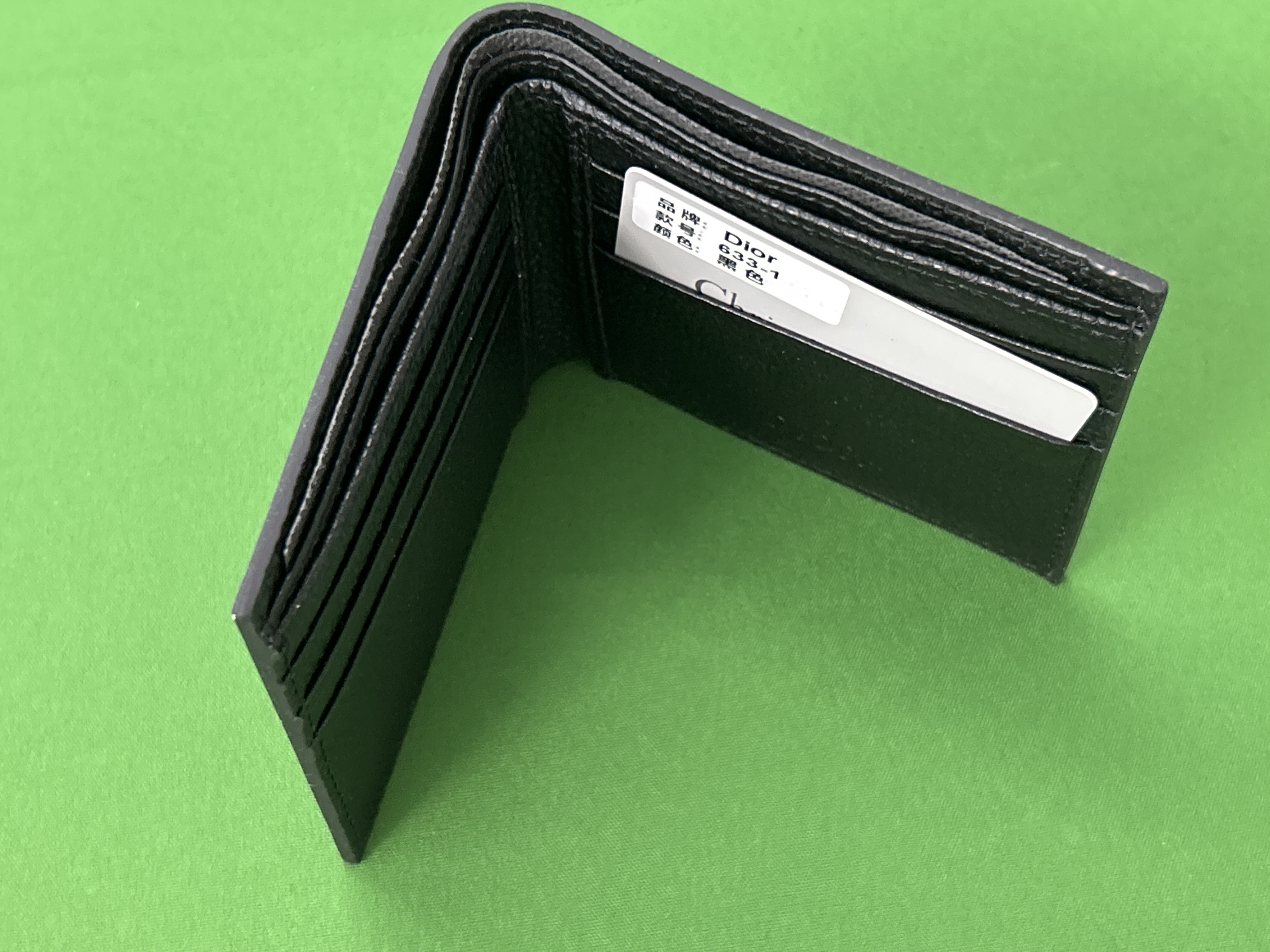 Foto QC 5 de Dior CD Diamond Bifold Wallet Canvas Dior Gray