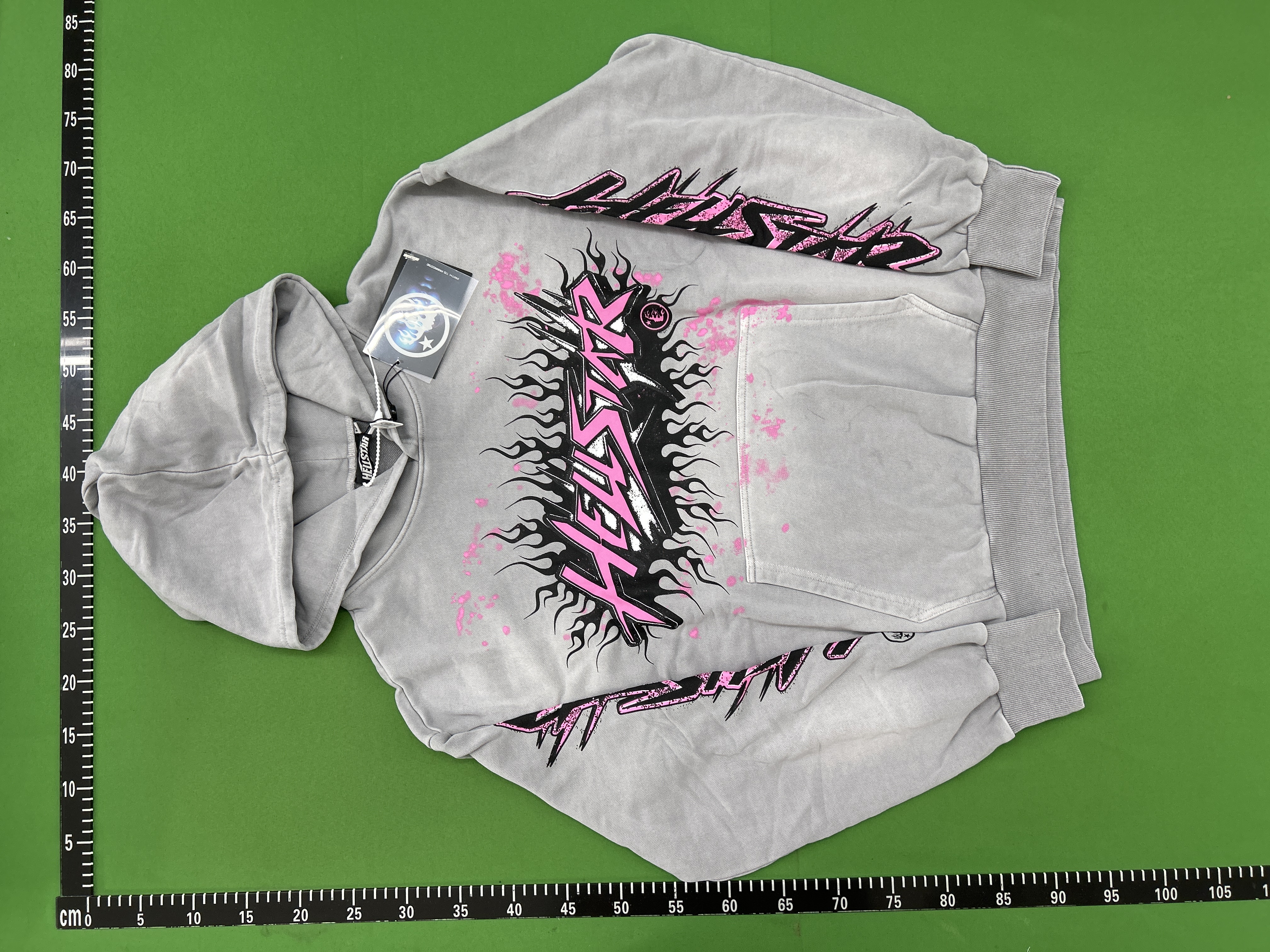 Foto QC 3 de Hellstar Halloween Sweatpants Flame Flare Red