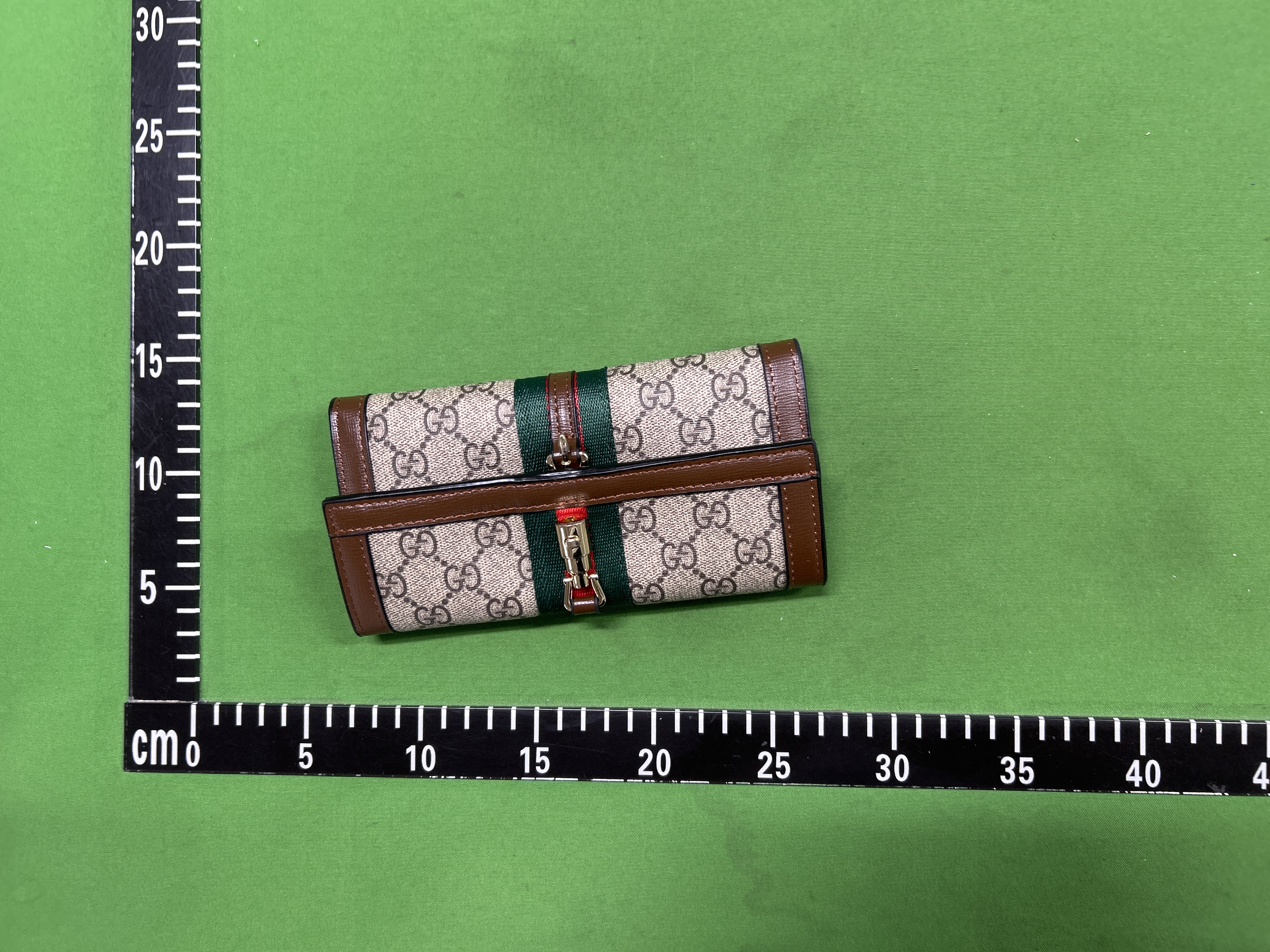 Foto QC 2 de Gucci Ophidia Card Case Wallet GG Supreme Beige/Ebony