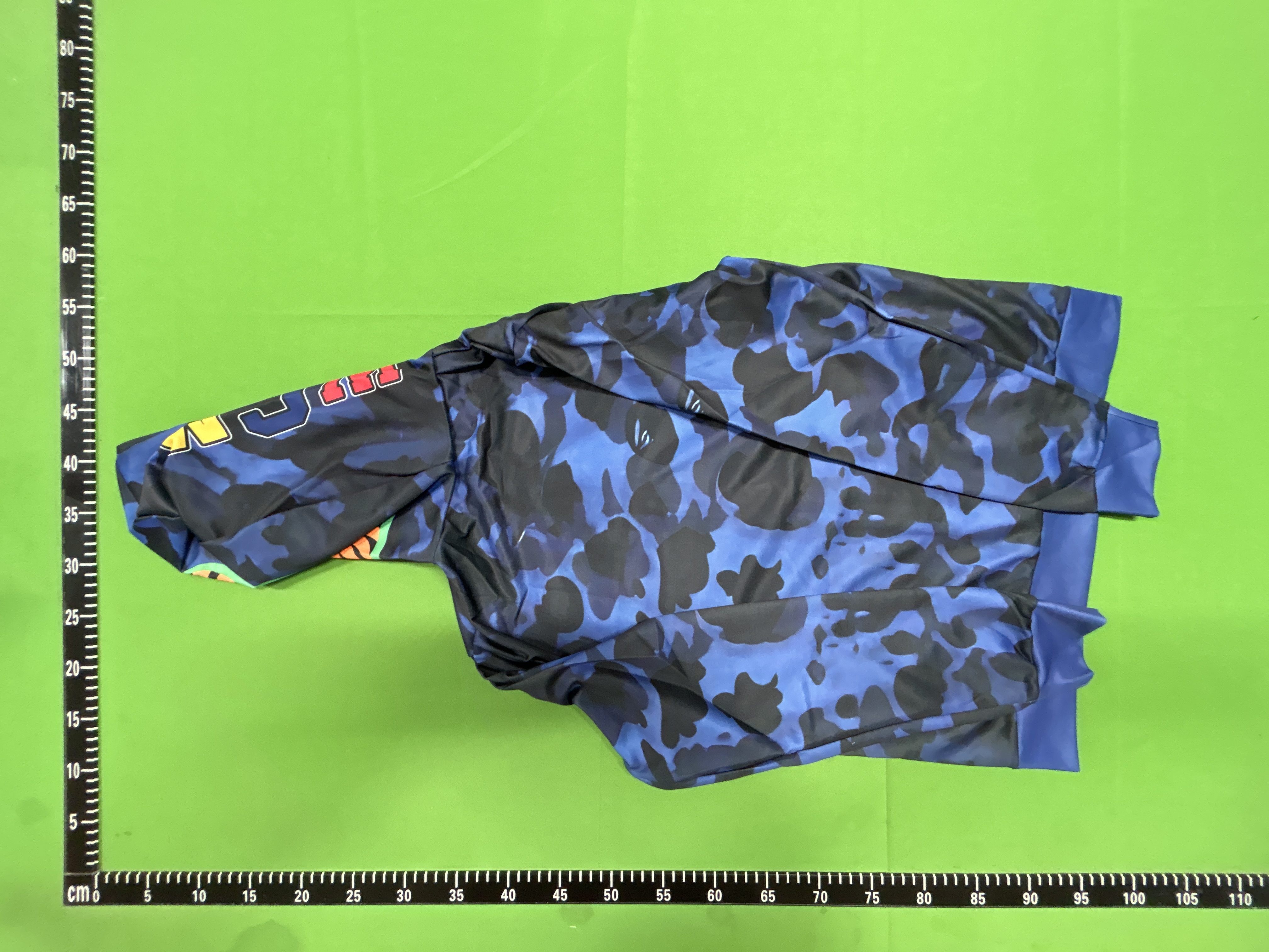Foto QC 2 de BAPE Shark Hoodie Jacket Full Zip Checkered Patchwork Multicolor