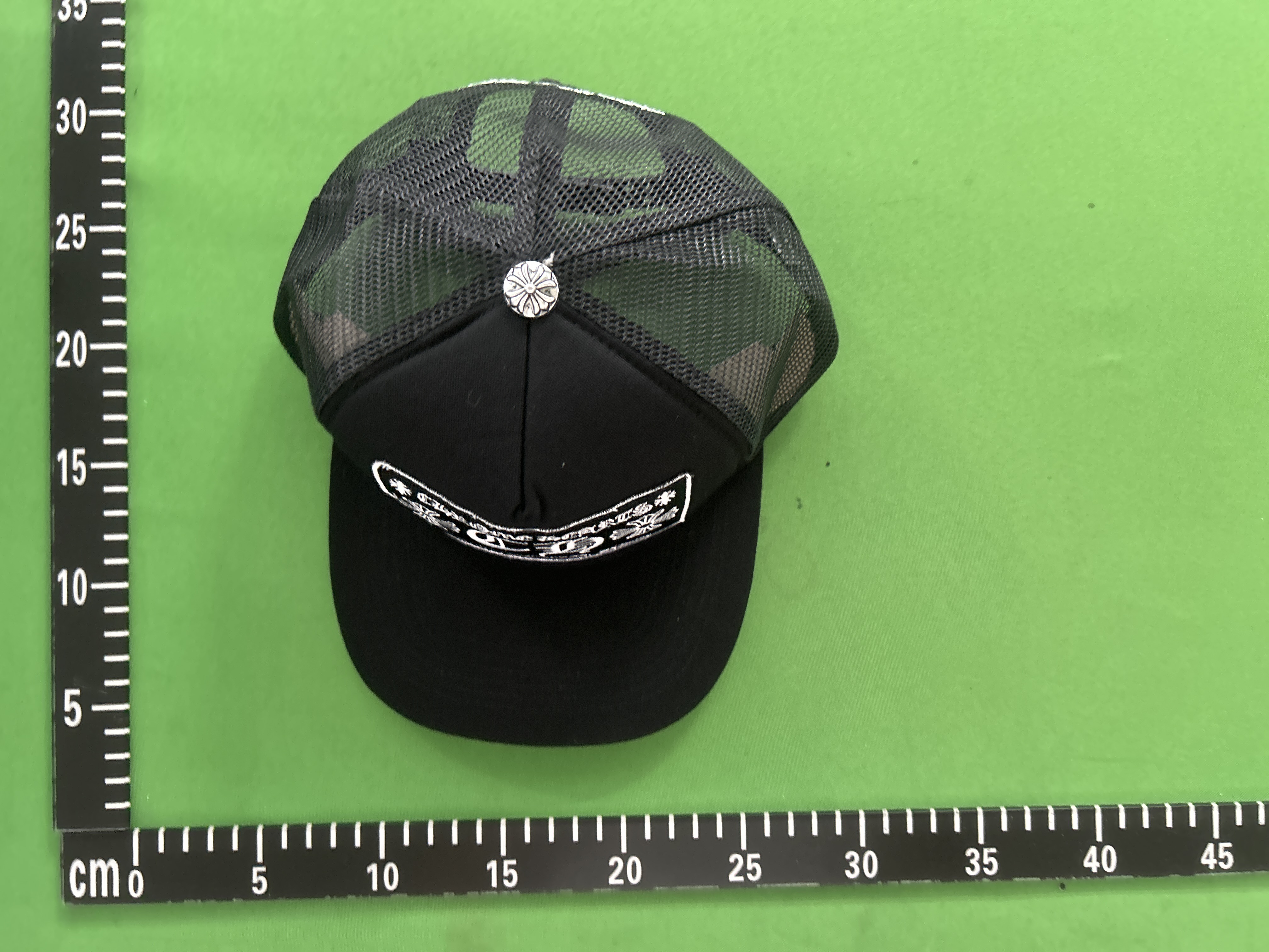 Foto QC 7 de Chrome Hearts CH Hollywood Trucker Hat Black/White