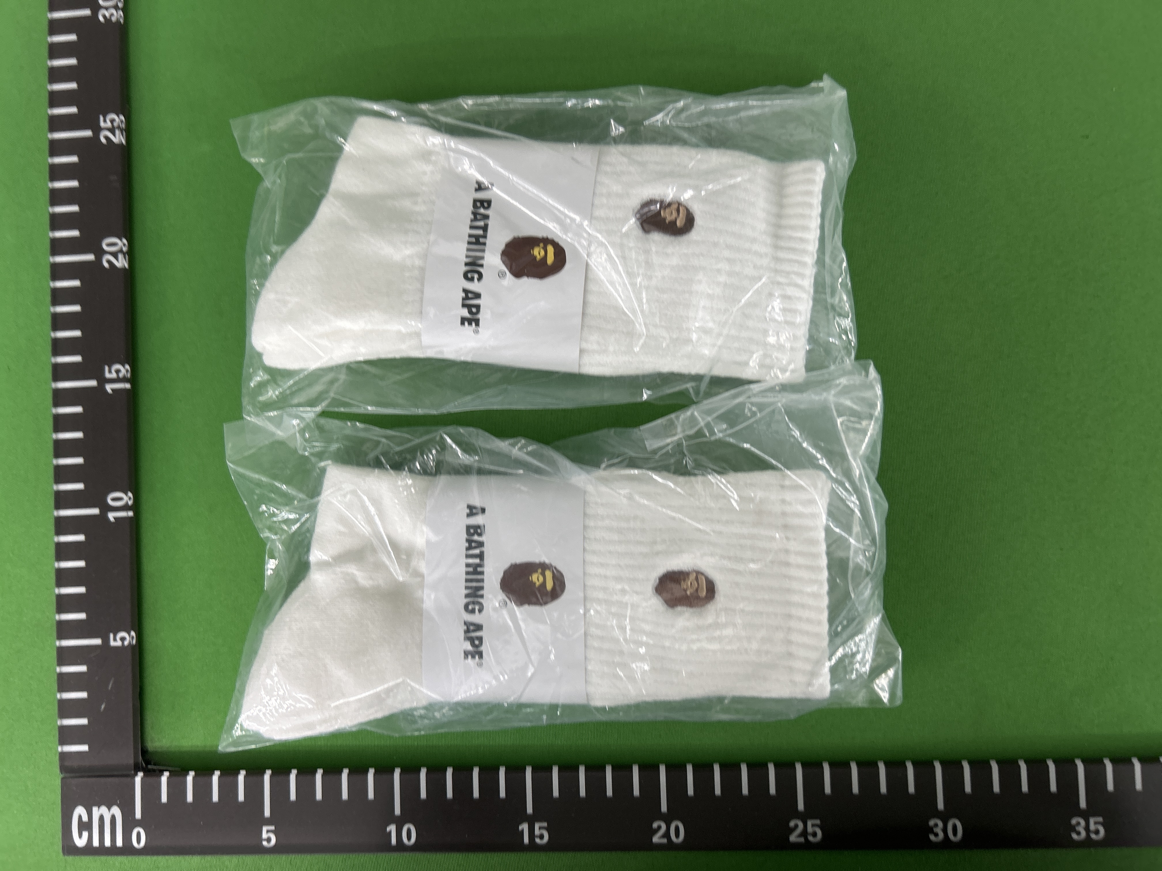 Foto QC 5 de BAPE Crew Socks Cotton Ape Head Black