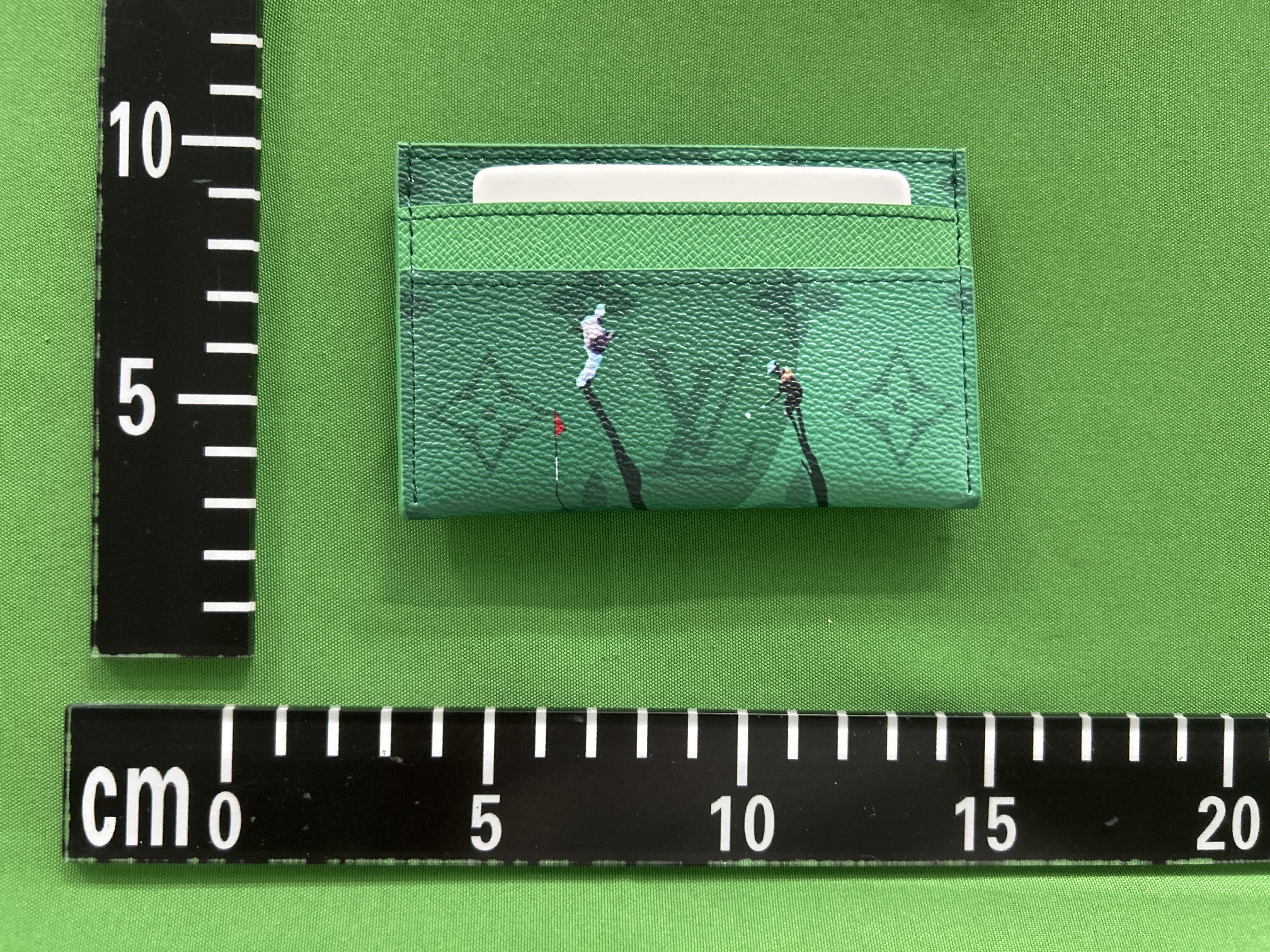 Foto QC 6 de Louis Vuitton Swim Double Card Holder Monogram Canvas Blue Lagoon