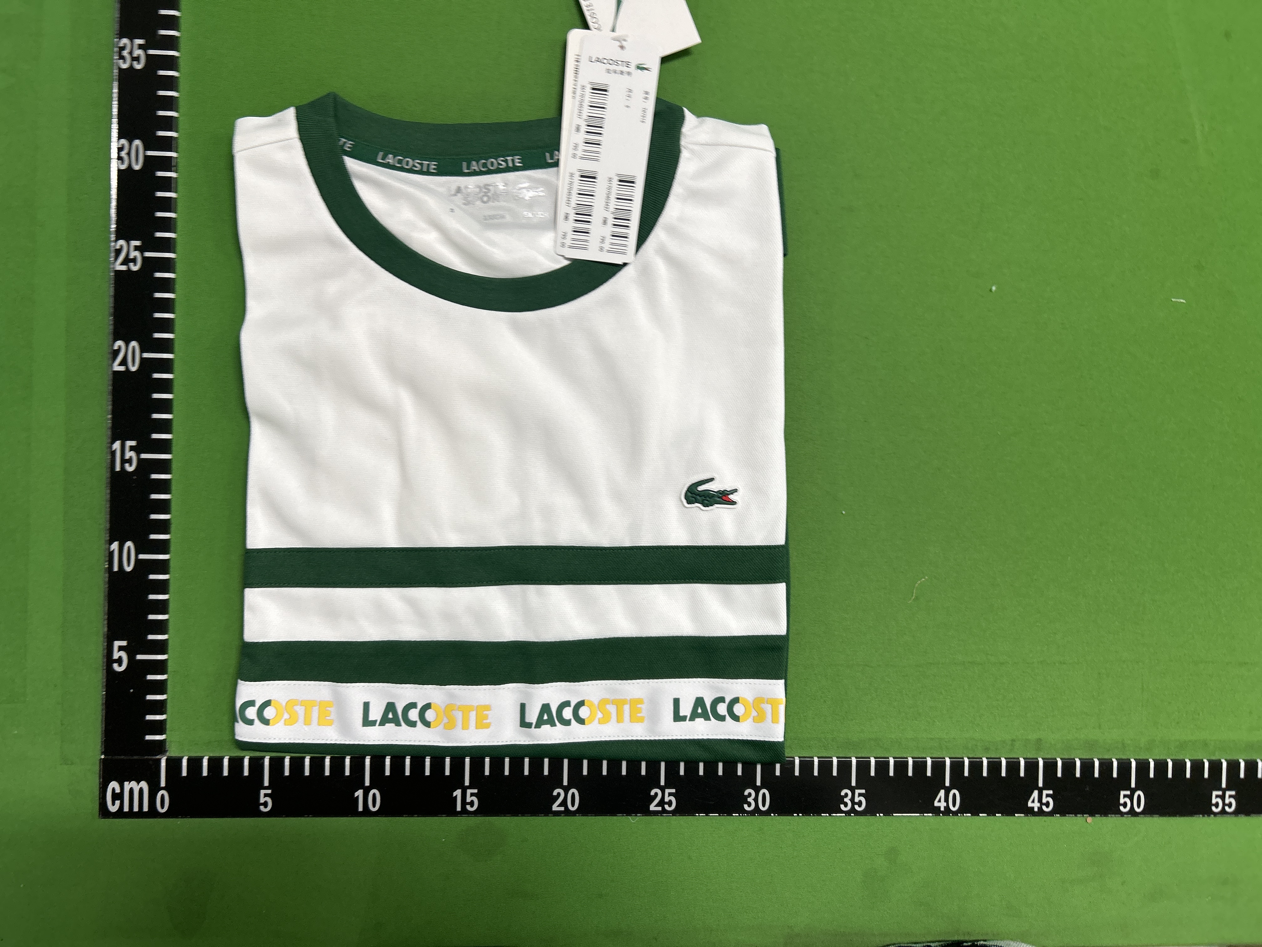 Foto QC 1 de Lacoste Sport T-shirt Color-Block Branded Stripe Navy/White