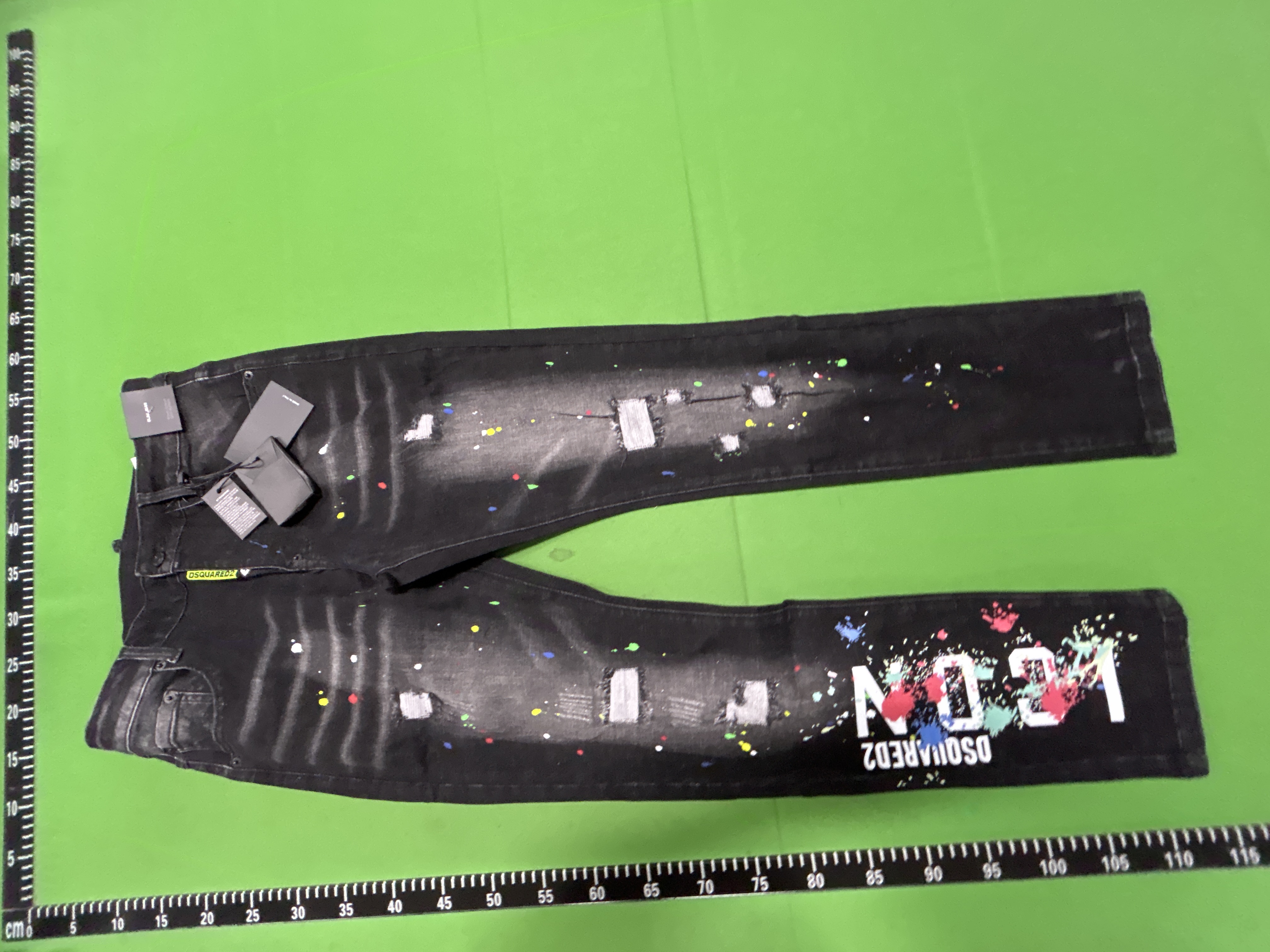 Foto QC 4 de DSQUARED2 ICON Jeans Paint Splatter Black